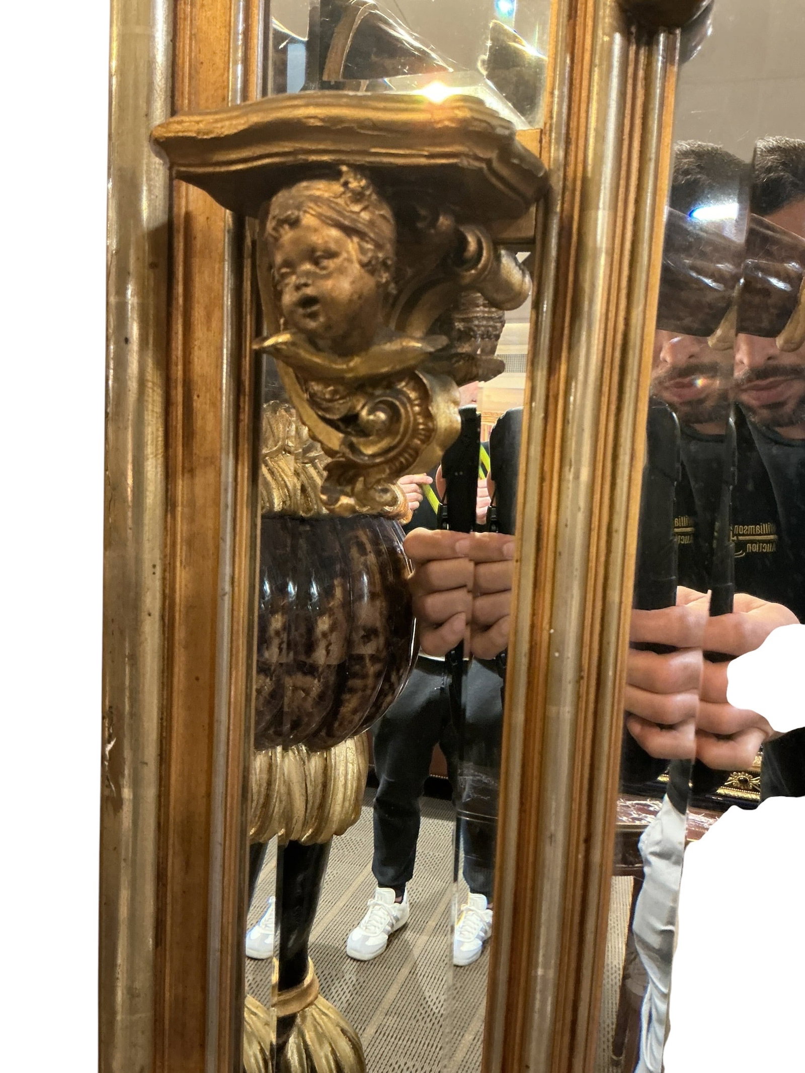 FR301 - Large Gilt Wood Rectangular Mirror - 4