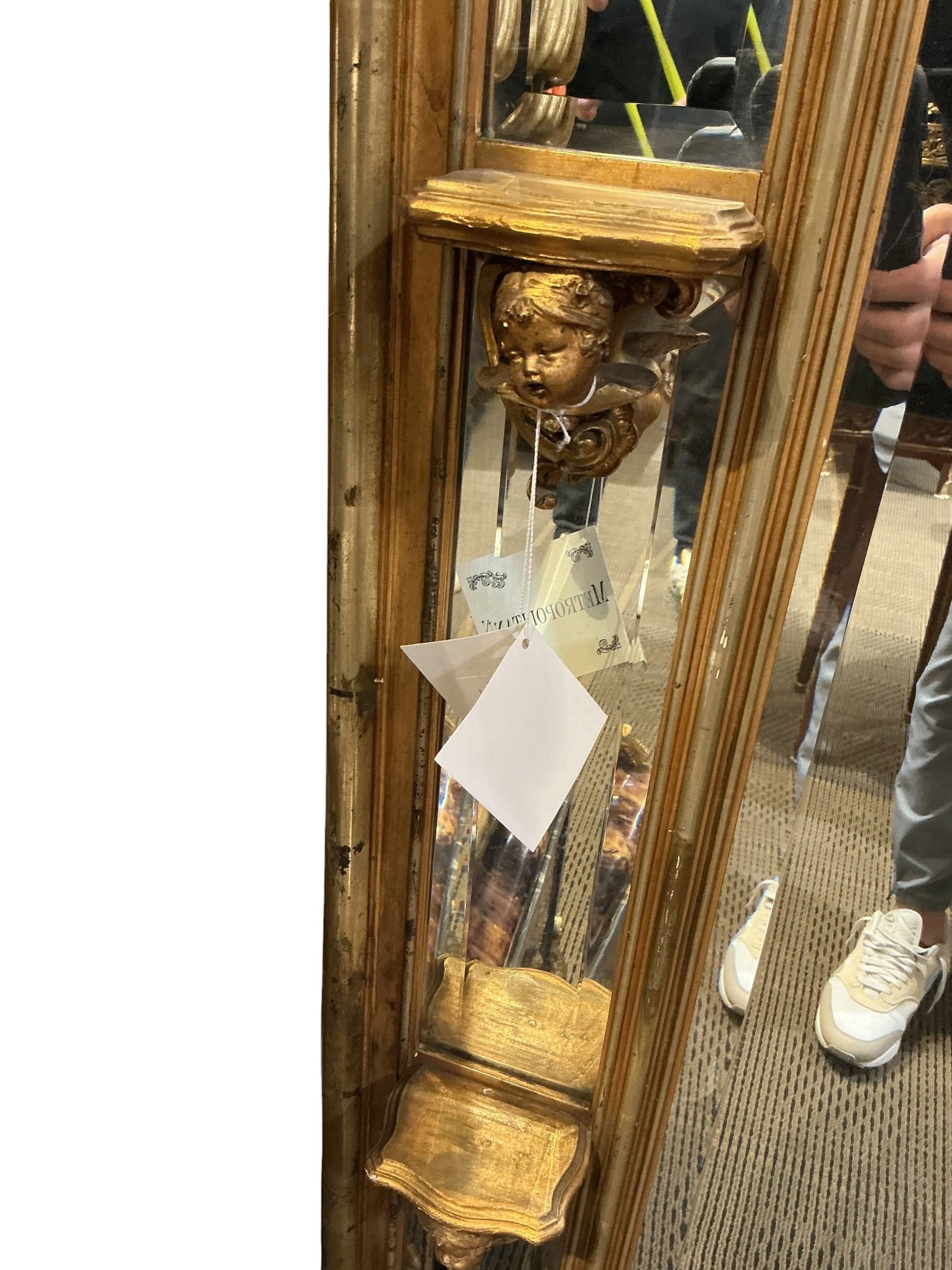 FR301 - Large Gilt Wood Rectangular Mirror - 5