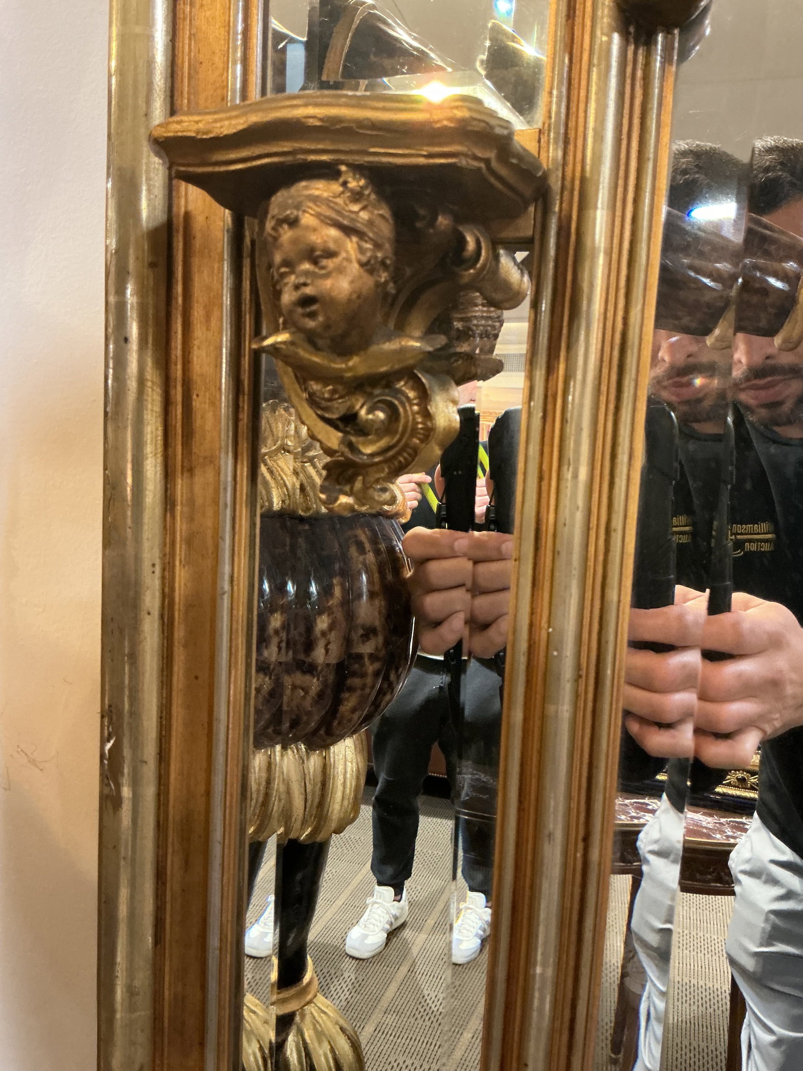 FR301 - Large Gilt Wood Rectangular Mirror - 9