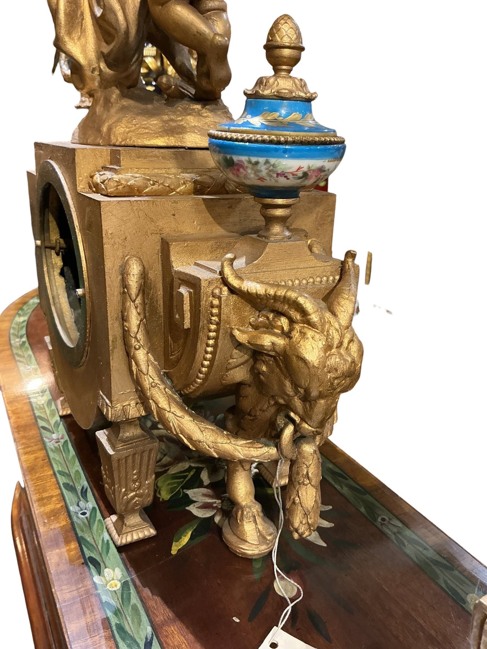 CK205- 19th Century French Sevres Style Three-Piece Clock Garniture - 9