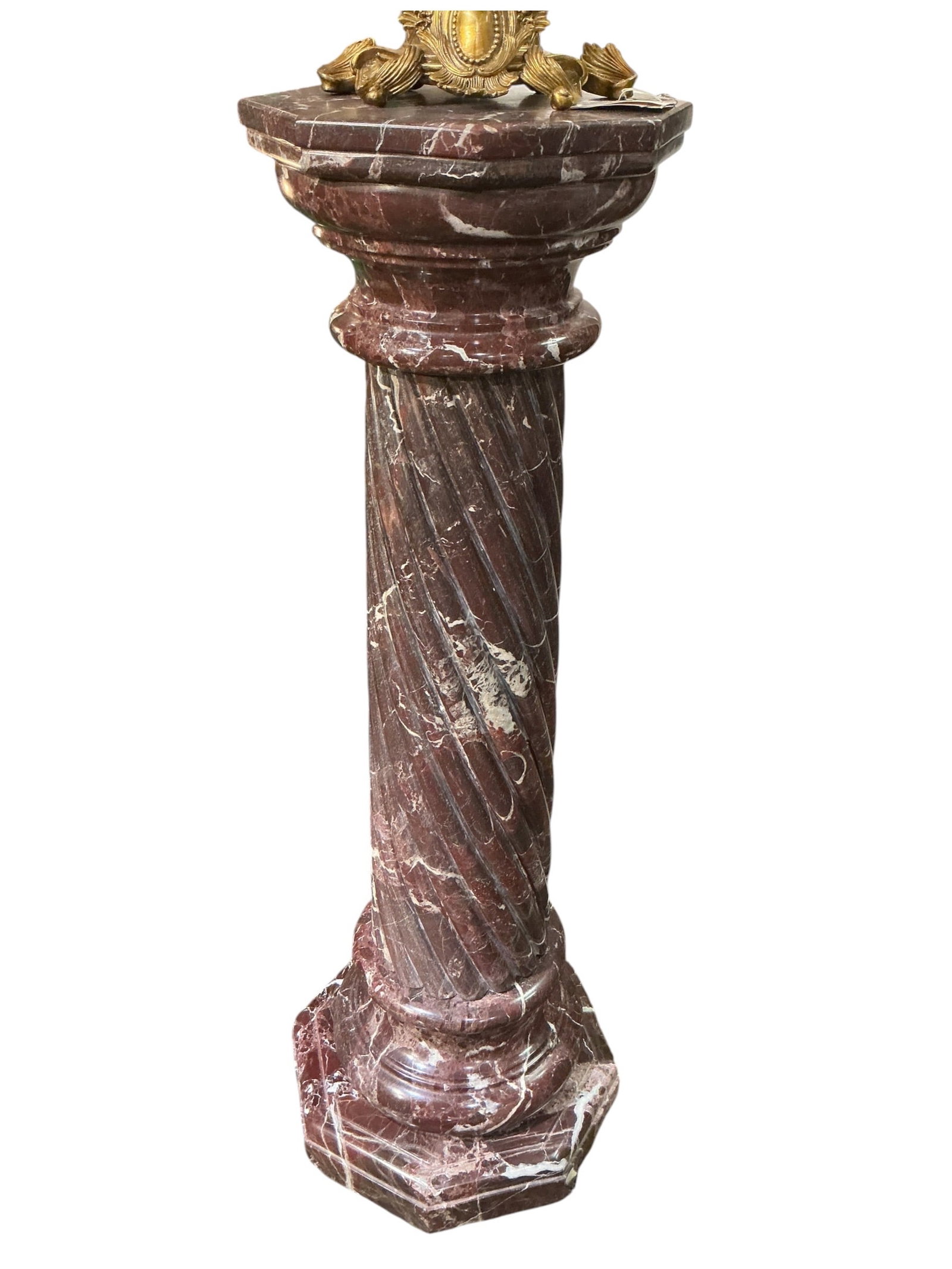 PD025- Marble Pedestal with Dore Bronze Mounts (1 of 10)