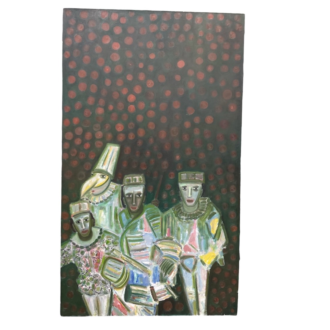Monumental "Green Series #4" by Claude Simard (Canadian, b. 1934), Oil on Canvas, 1986: A large and expressive oil on c