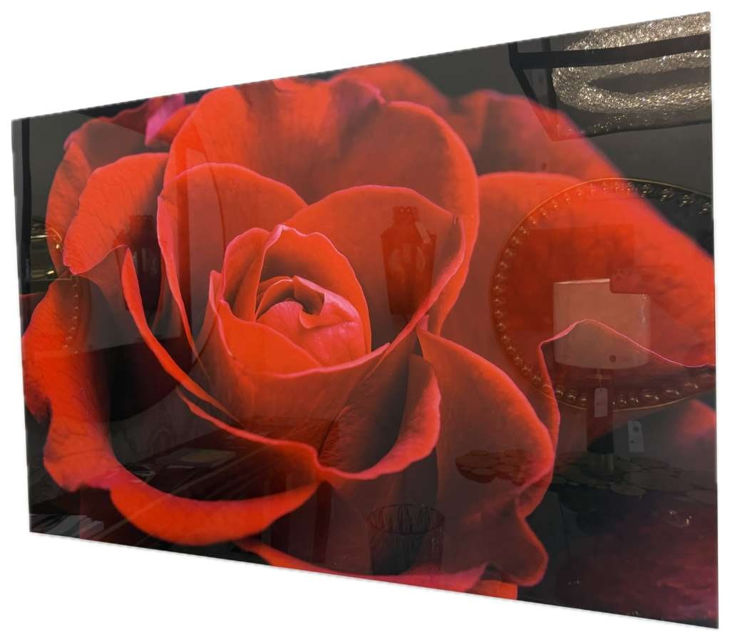 ROSE ART PRINT: Rose Art Print.47"W x 38"H