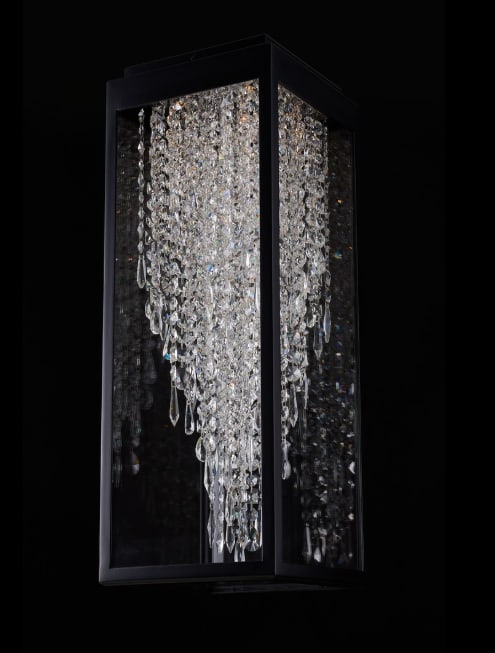 Allegri Tenuta Esterno Outdoor LED Flush Mount: Allegri Crystal's Esterno Cristallo line exemplifies modern outdoor lighting design. Each piece is carefully built to resist the environment, with an emphasis on creativity and a love of travel.