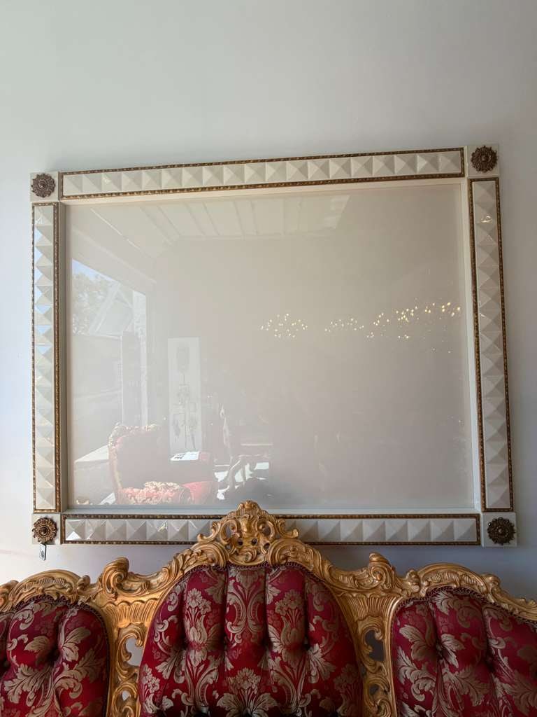 MARINER TV FRAME: Mariner Luxury handcrafts each piece in their factory located in Valencia, Spain.65"W x 55"H