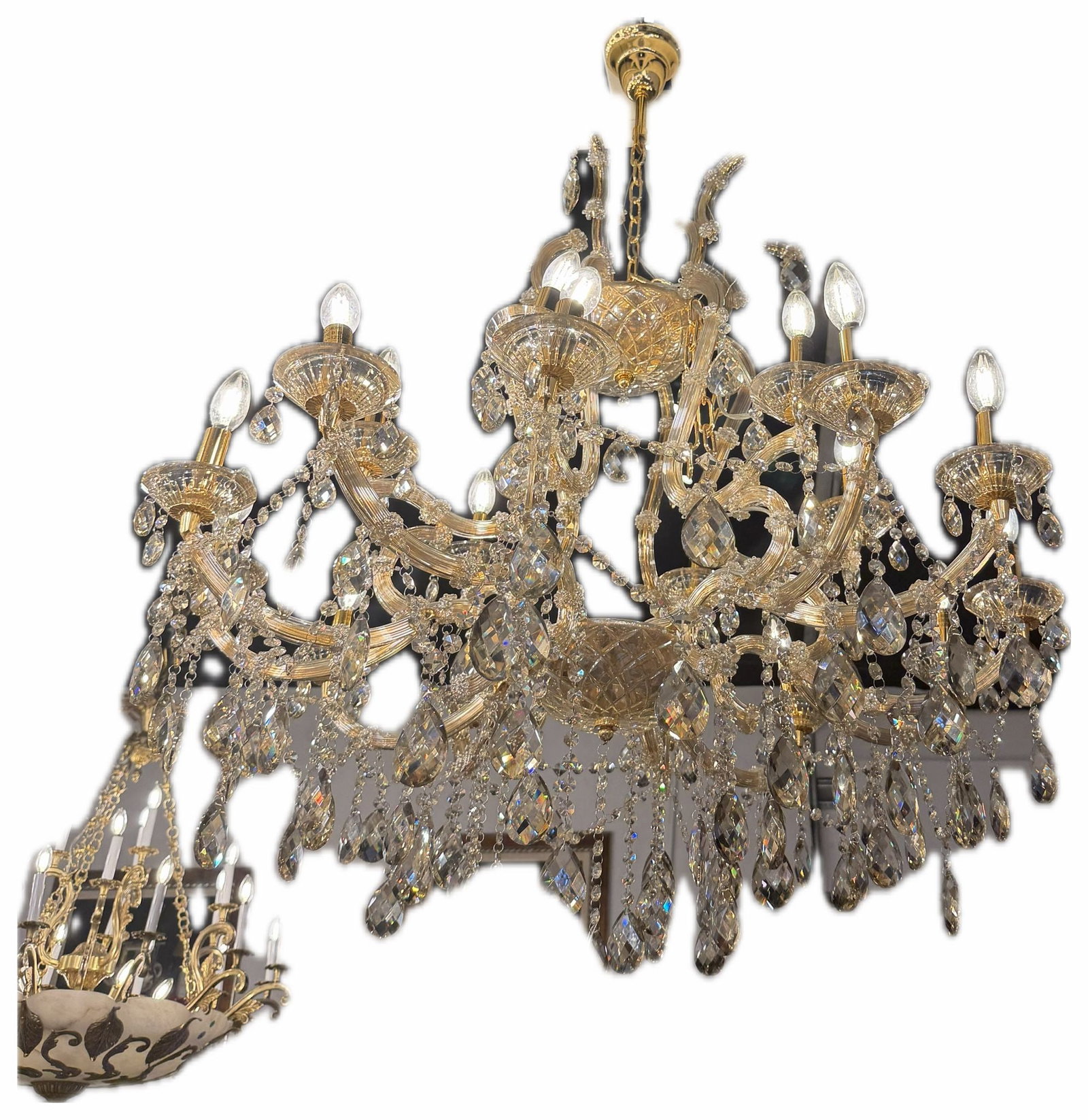10066-100 CHANDELIER GOLD (1 of 1)