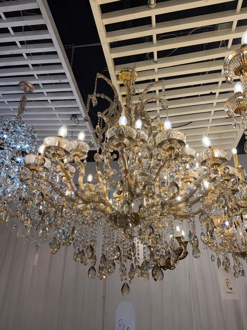 CONIS 10088 CHANDELIER 1200Ã—H1250 16+8L CHAMPAGNE: Add elegance to your home with the chandelier from Conis.45"DIAM x 30"H