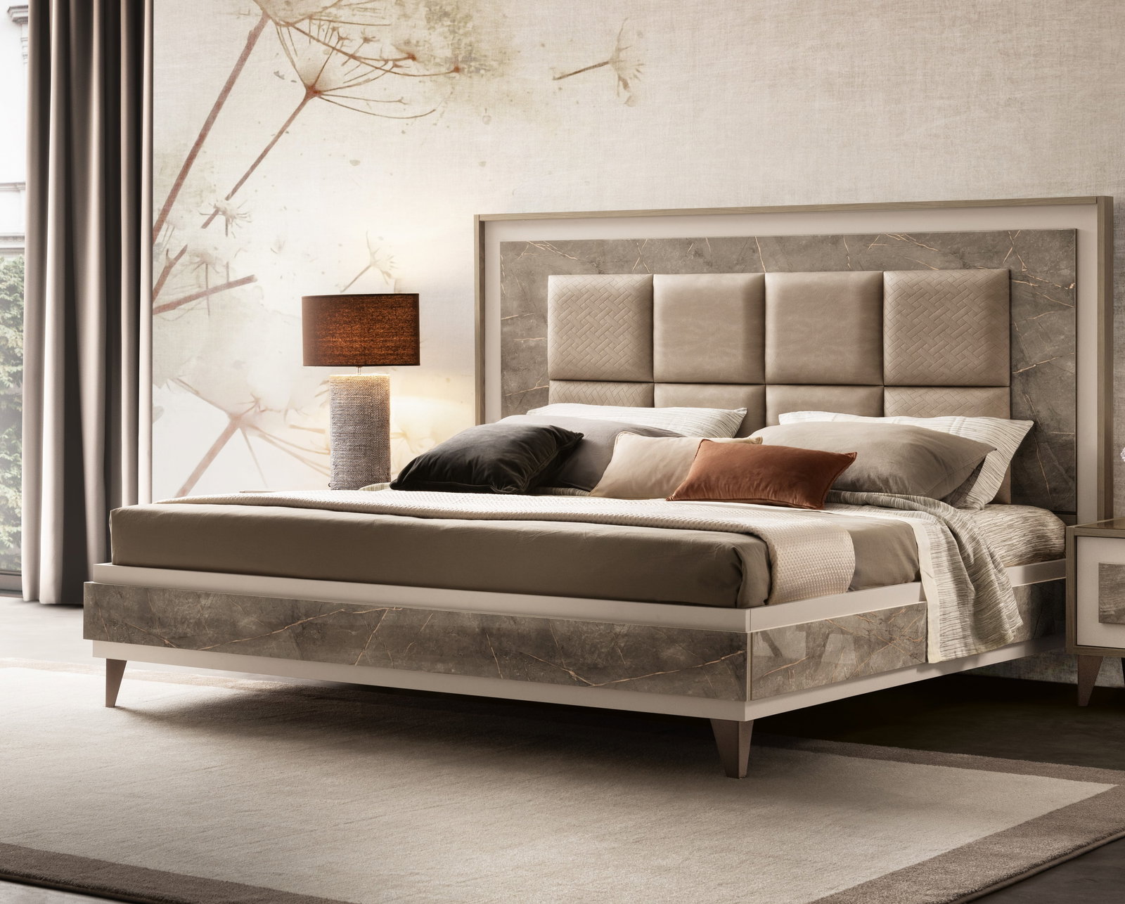 Adora Interiors Ambra Queen Size Upholstered Bed (1 of 1)