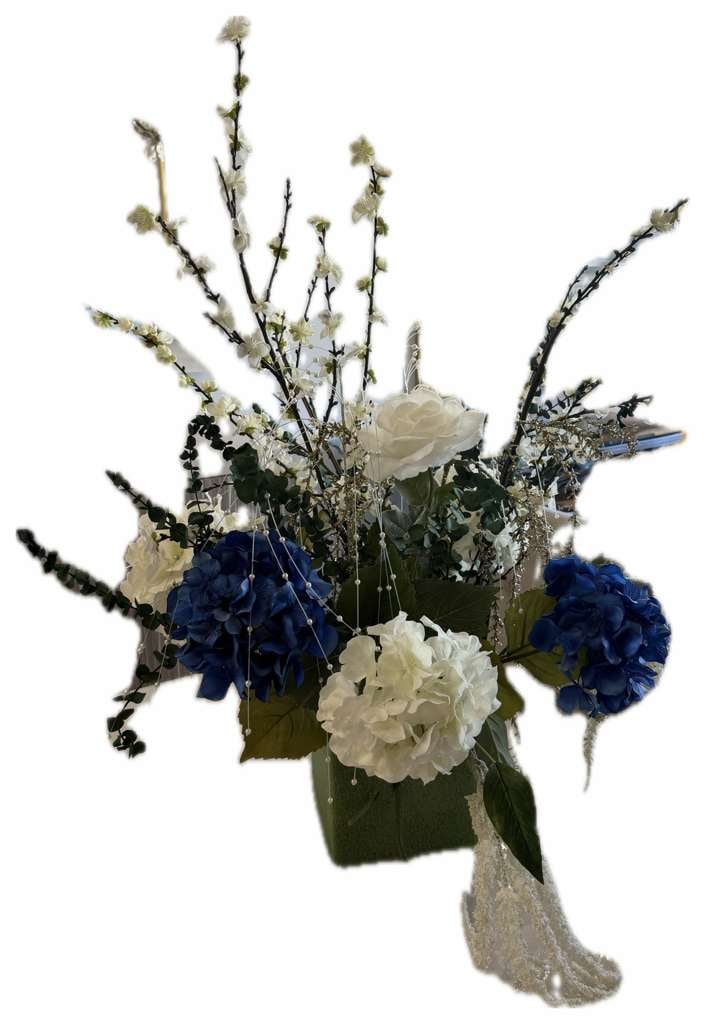FLORAL ARRANGMENT: silk faux floral arrangement