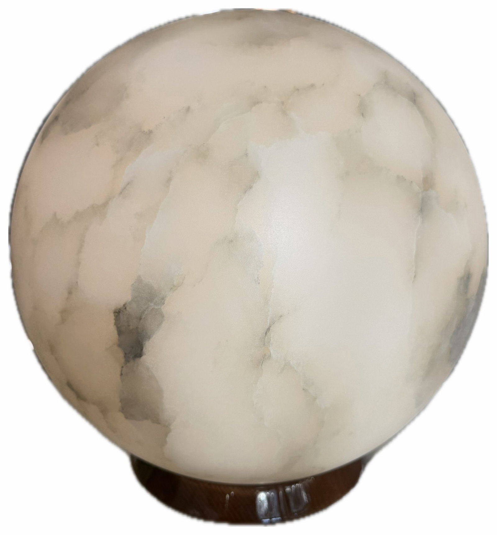 20223.8 TABLE LAMP: The Mariner 20223 Table Lamp is an illuminating orb of alabaster glass atop a finished base. A Mariner Original, Made in Spain.