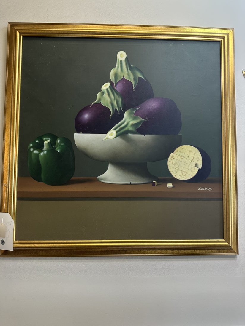 Eggplant Bowl Painting by Walter Arland (1 of 1)