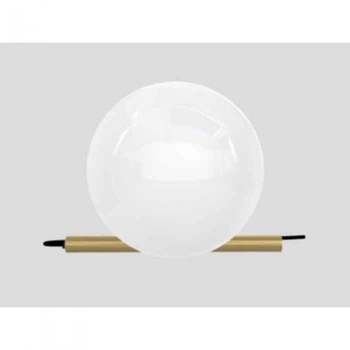 Masiero Posy Table Lamp: Posy is characterized by a perfect balance and a simple design. The stem and sphere work in harmony to create a natural equilibrium that is strikingly beautiful. It features a galvanic metal structure
