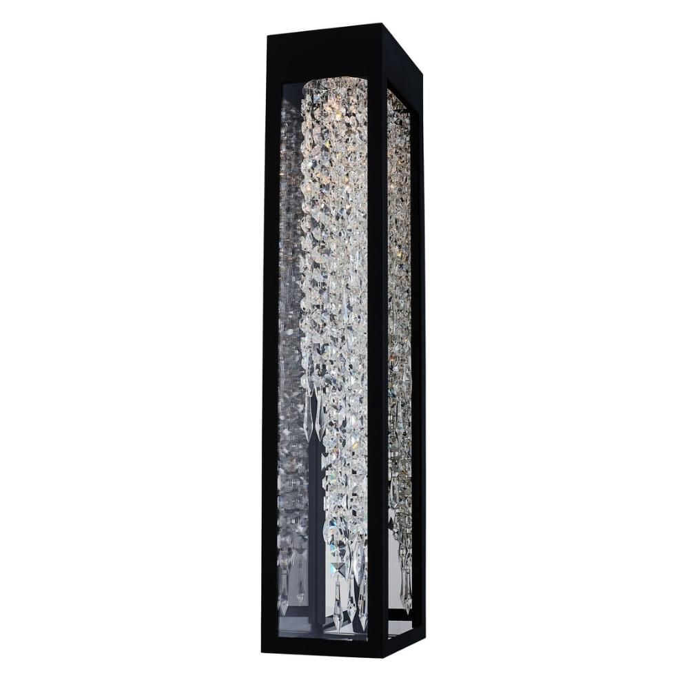 Allegri Tenuta Esterno 30" Outdoor Wall Sconce: Allegri Crystal's Esterno Cristallo line is a wonderful example of modern outdoor lighting design. Each piece is meticulously crafted to endure the environment, with an emphasis on originality and a p