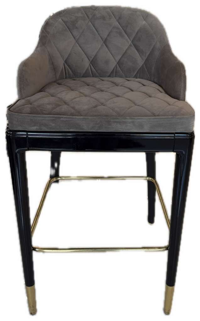 Luxxu Charla Bar Chair With Wood Back - B: The Charla Bar Chair Is An Elegant Piece, Made Of High-Quality Materials That Ensures Lifelong Luxury. This Piece Is The Perfect Complement To A Glamorous Space And Will Be The Center Of Attention For