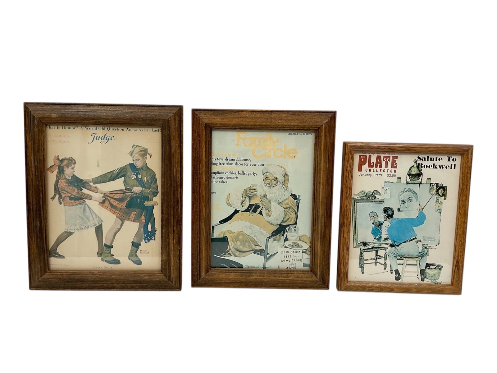 Norman Rockwell (American, 1894-1978) Framed Magazine Cover Illustrations, 3-Piece Set: Sourced from the Norman Rockwell Museum of the South, this 3-piece collection features iconic Norman Rockwell illustrations as featured on various mid-century and late-century periodic