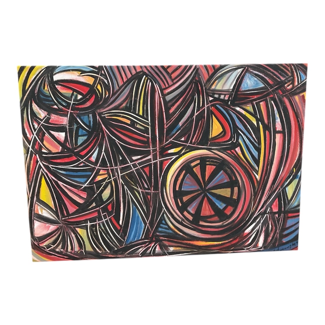 Ritmos de la Metrópolis by Jesús Desangles (Dominican, b. 1961) Acrylic on Canvas (1 of 6)