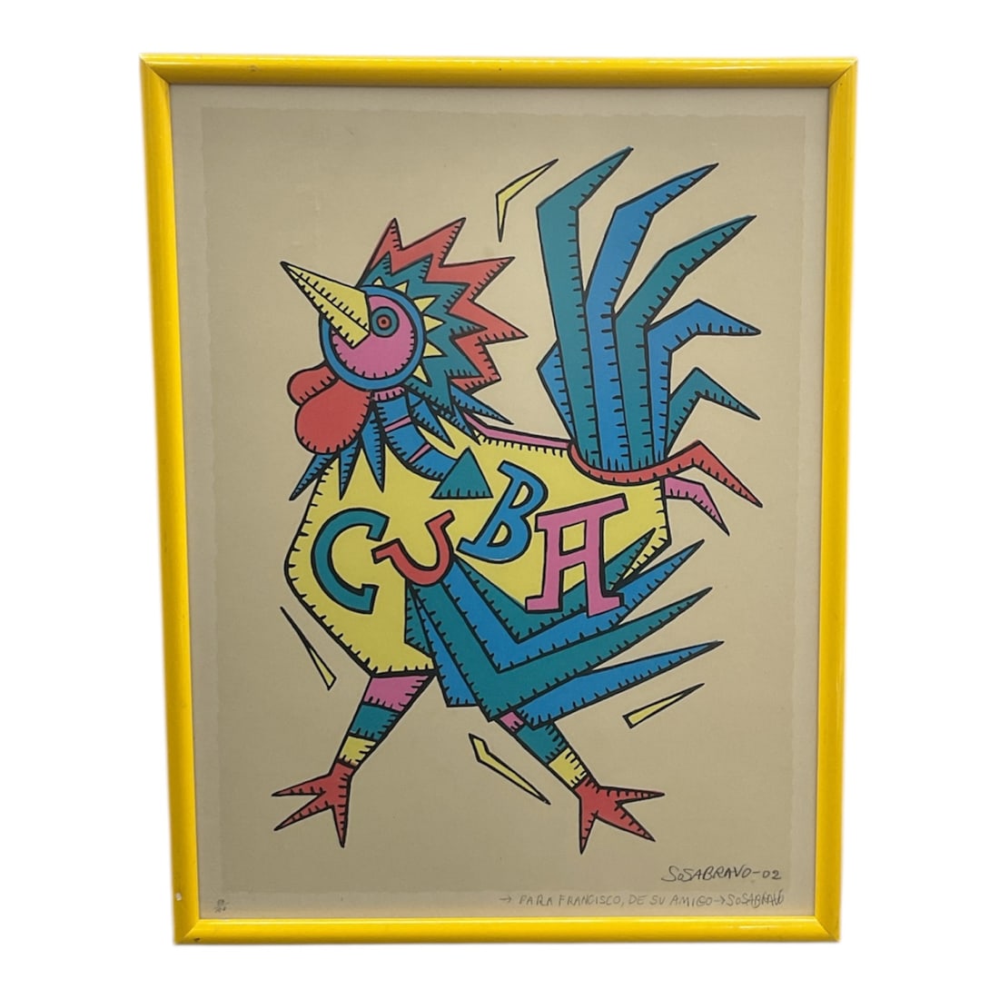Alfredo Sosabravo (Cuban, b. 1930) Lithograph: Description This is an exceptional opportunity to acquire a signed original artwork by the highly acclaimed Cuban painter, engraver, and ceramist 