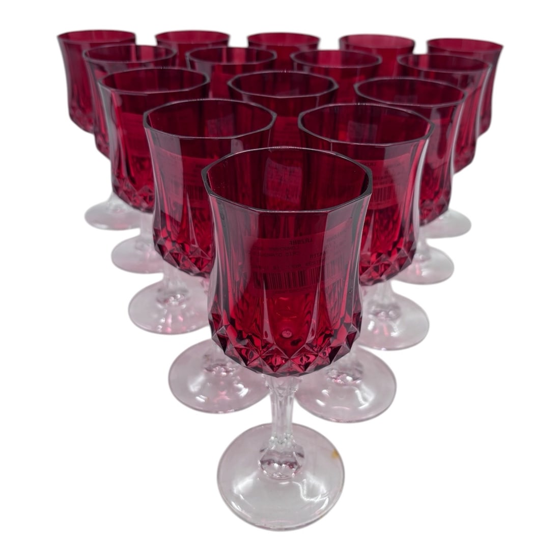 Ruby Red Longchamp Crystal Goblets (1 of 6)