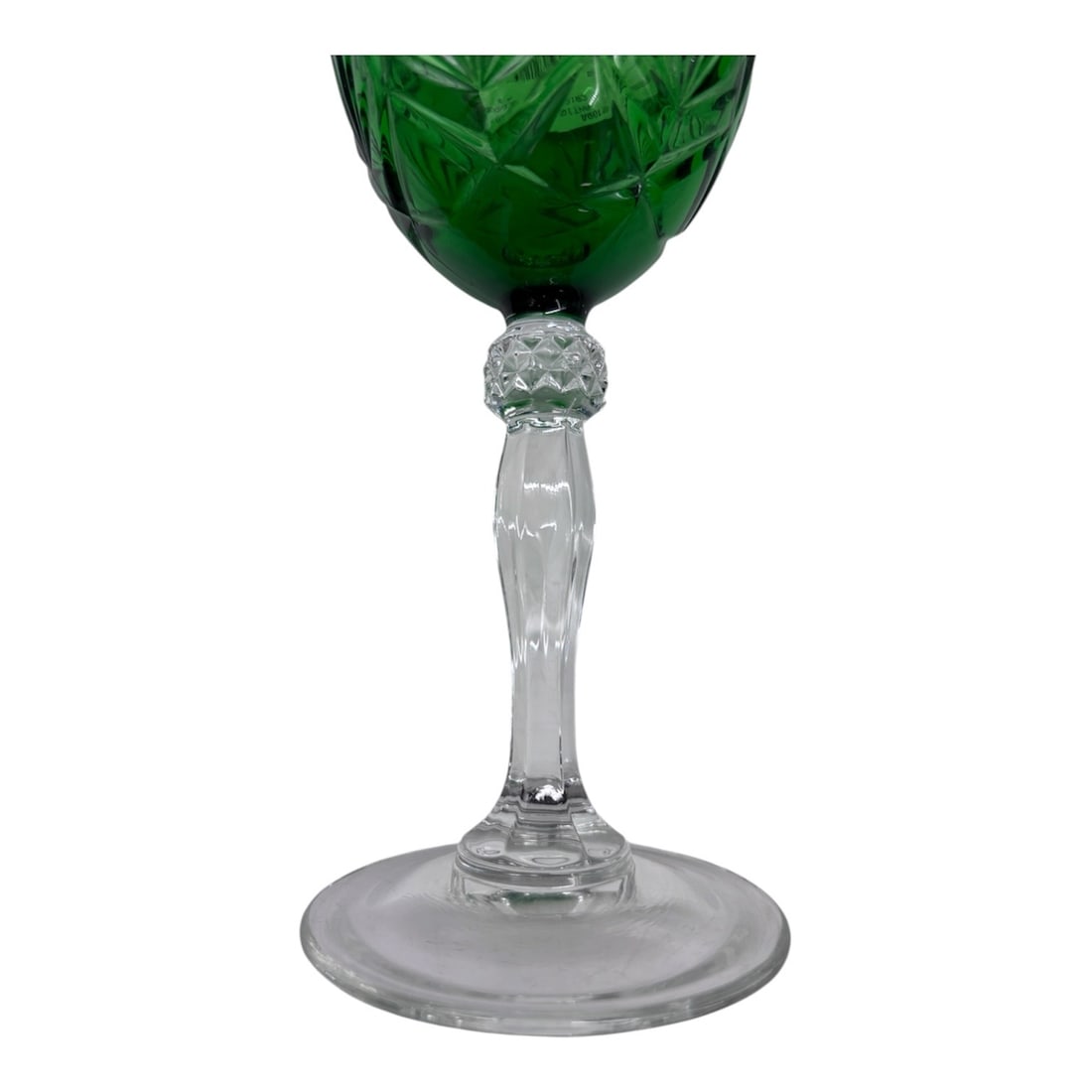 (15) Emerald Longchamp Crystal Goblets - 5