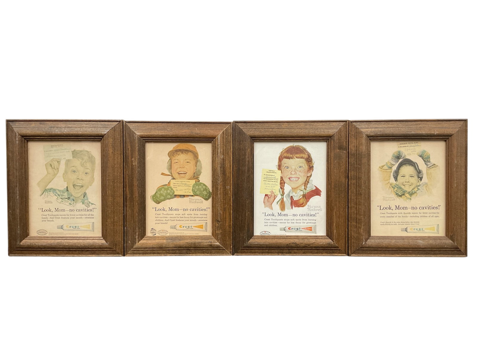 "Look, Mom—no cavities!" by Norman Rockwell (United States, 1894-1978) Lithograph prints on paper. (1 of 2)