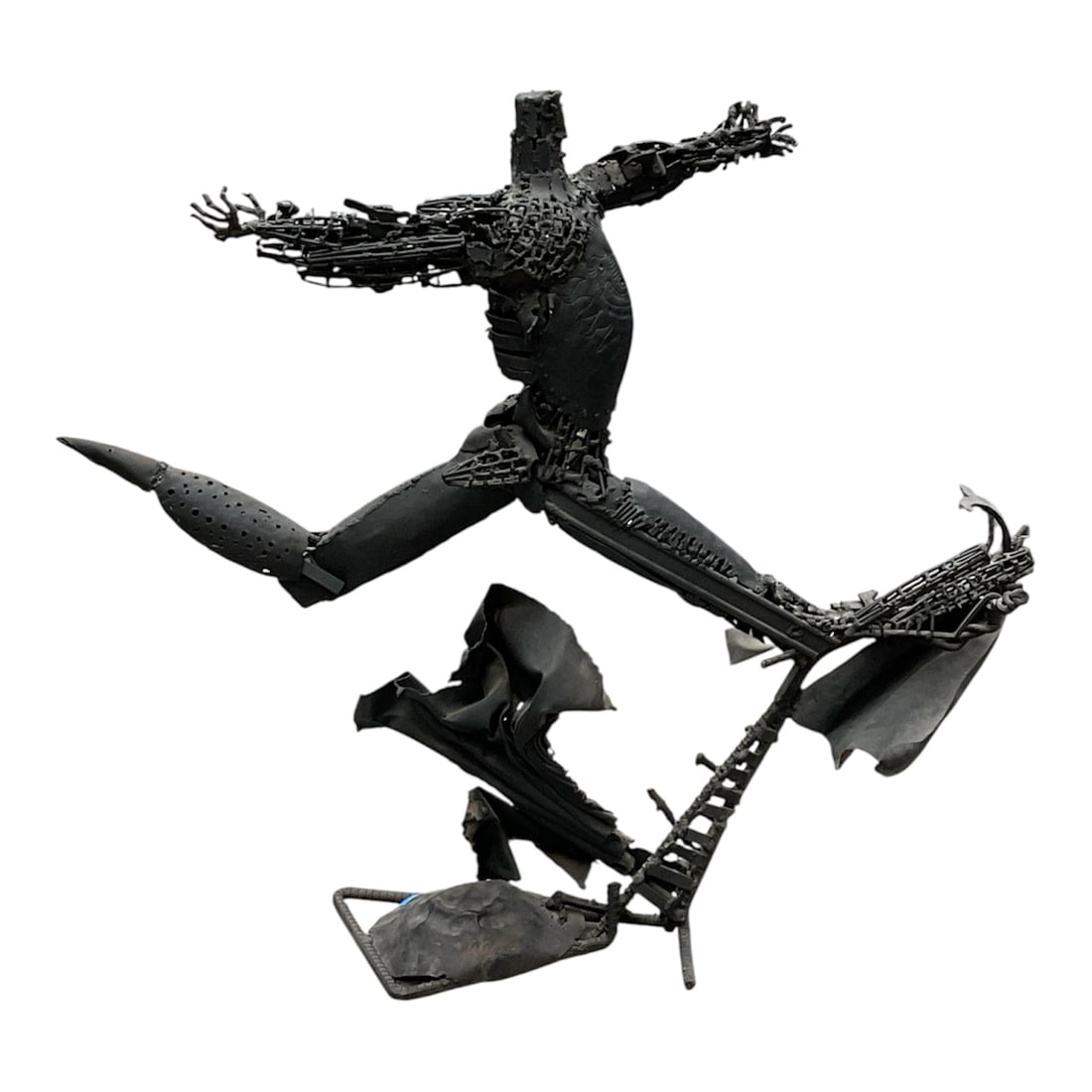 “Prometeo?? by Armando Ortega Orozco (Mexican, 20th Century) Welded Metal Sculpture (1 of 12)
