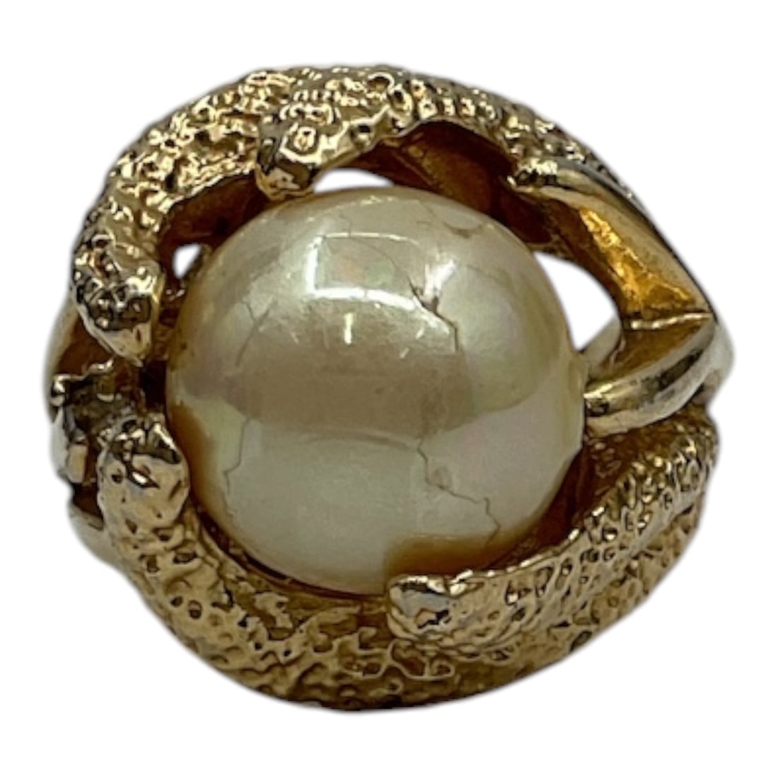 10kt Gold Pearl Ring - 2