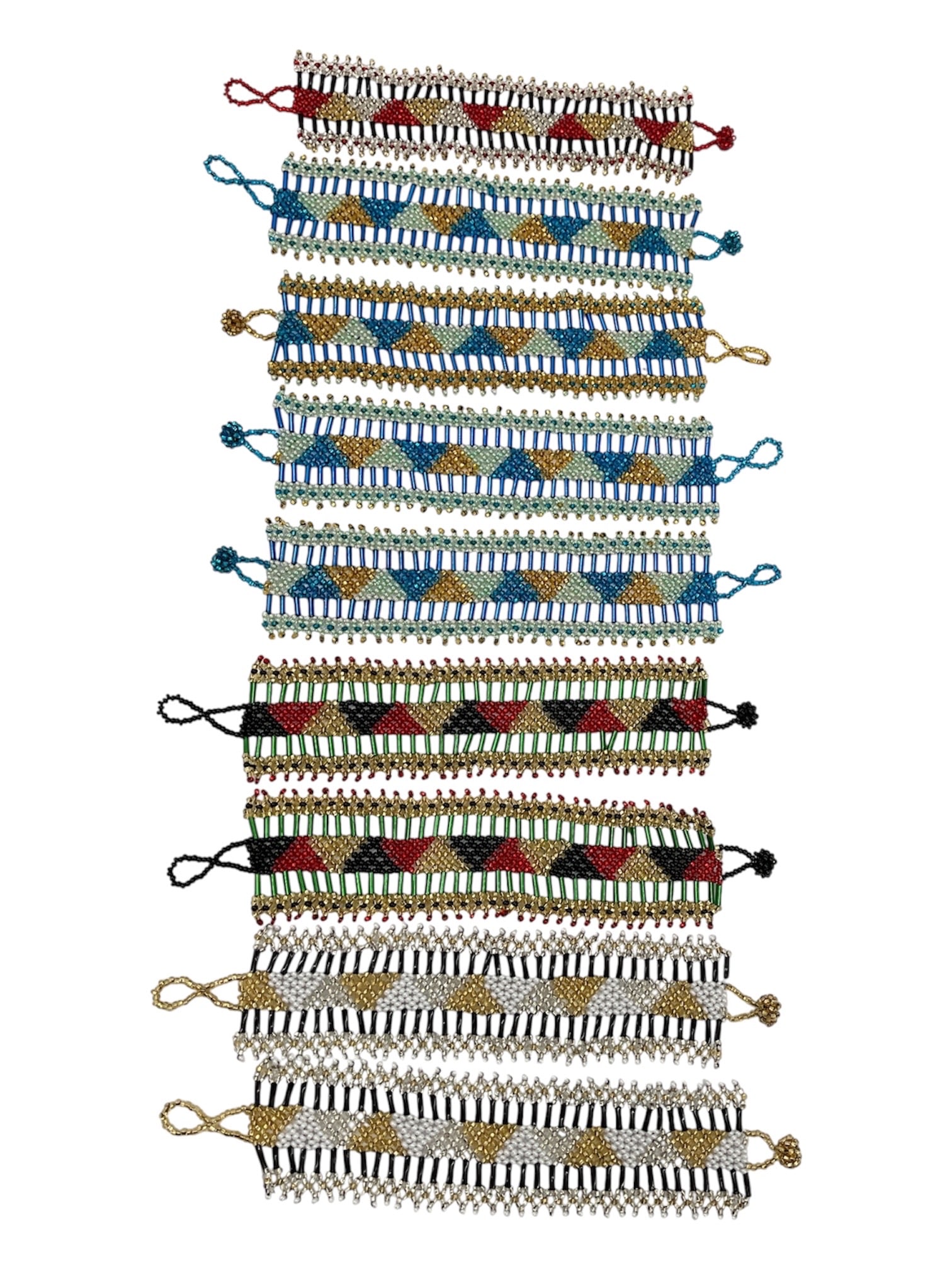 Group of Handcrafted Beaded Bracelets (1 of 2)