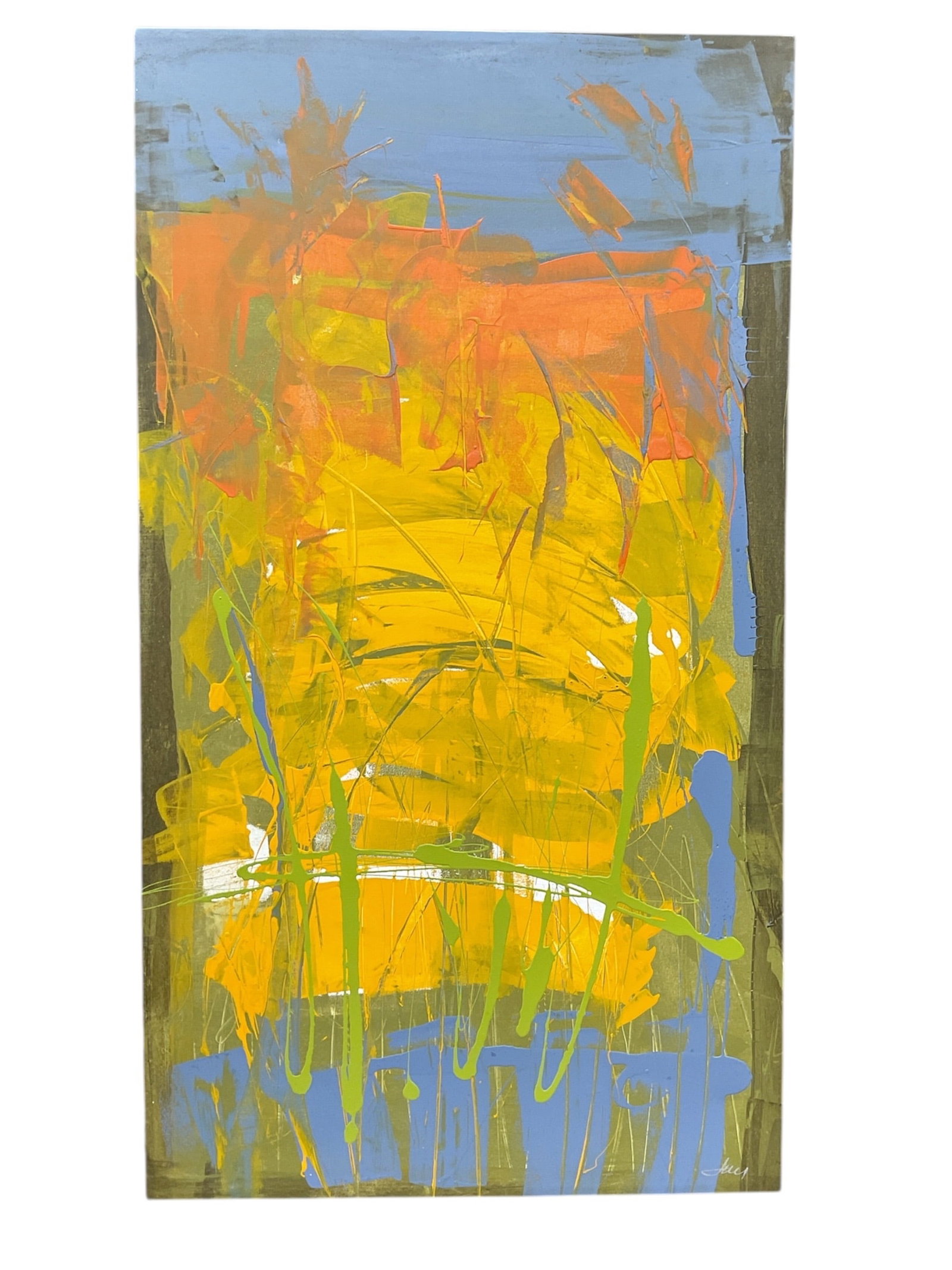 "New Drip II" by Luis Kaiulani (American, B.1953) Mixed Media on Canvas (1 of 6)