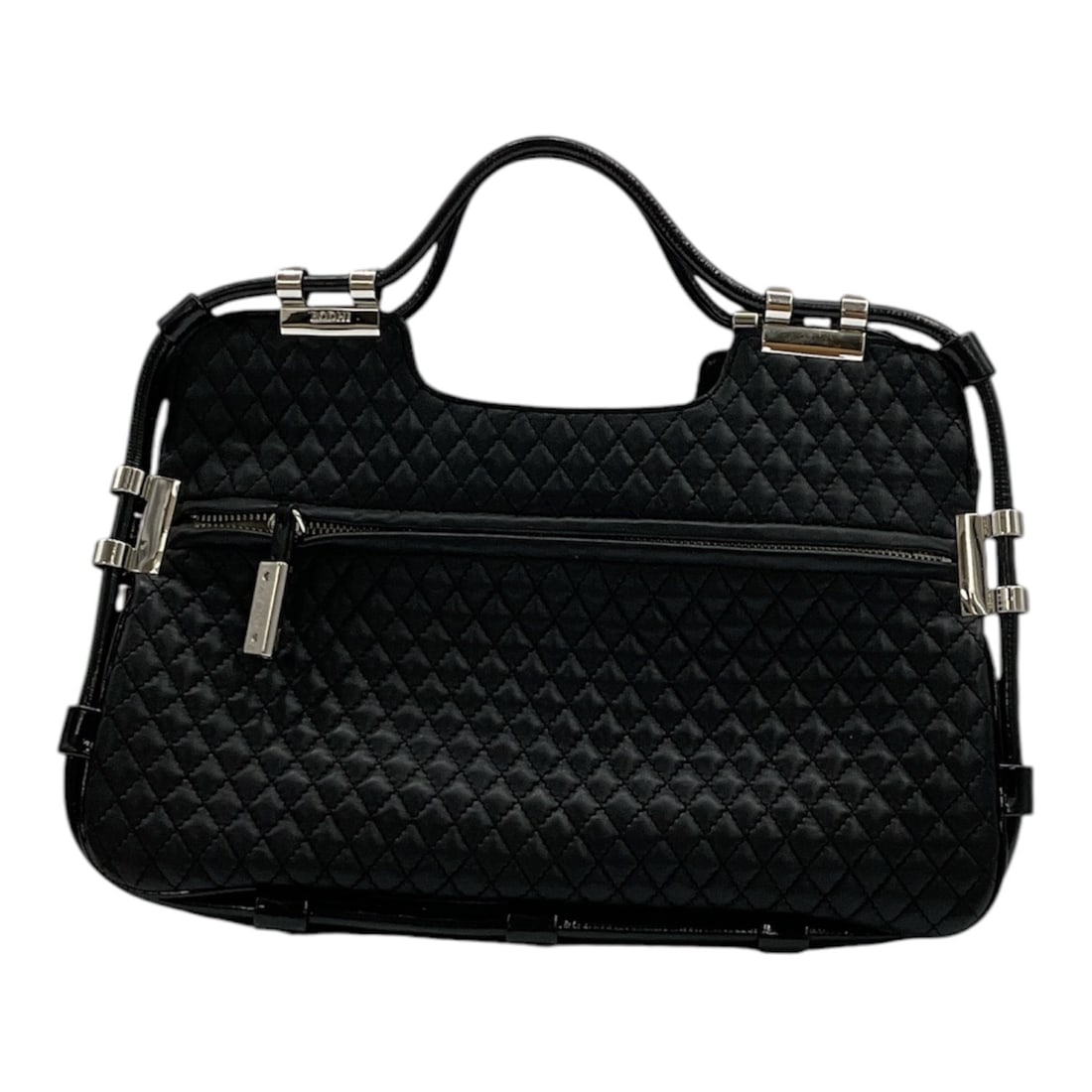 BODHI Black Quilted Leather Handbag (1 of 3)