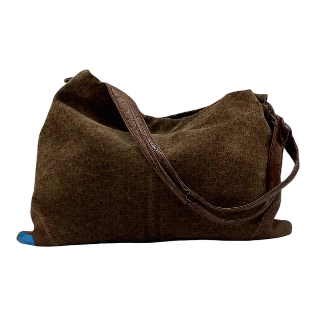 Vintage Bottega Veneta Butterfly Suede Shoulder Bag