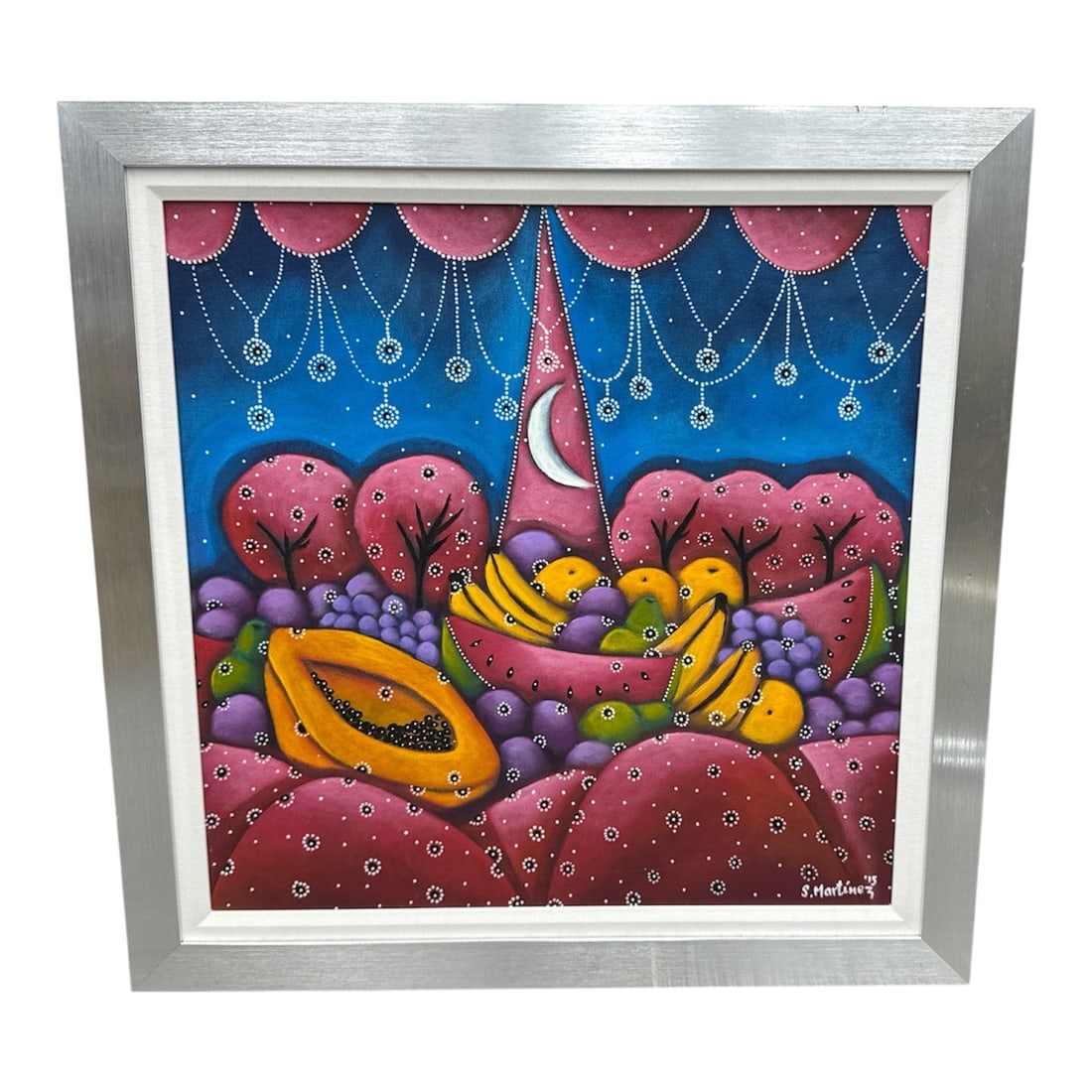 "Noche Frutal" by Socorro Martinez Original Acrylic Painting (1 of 5)