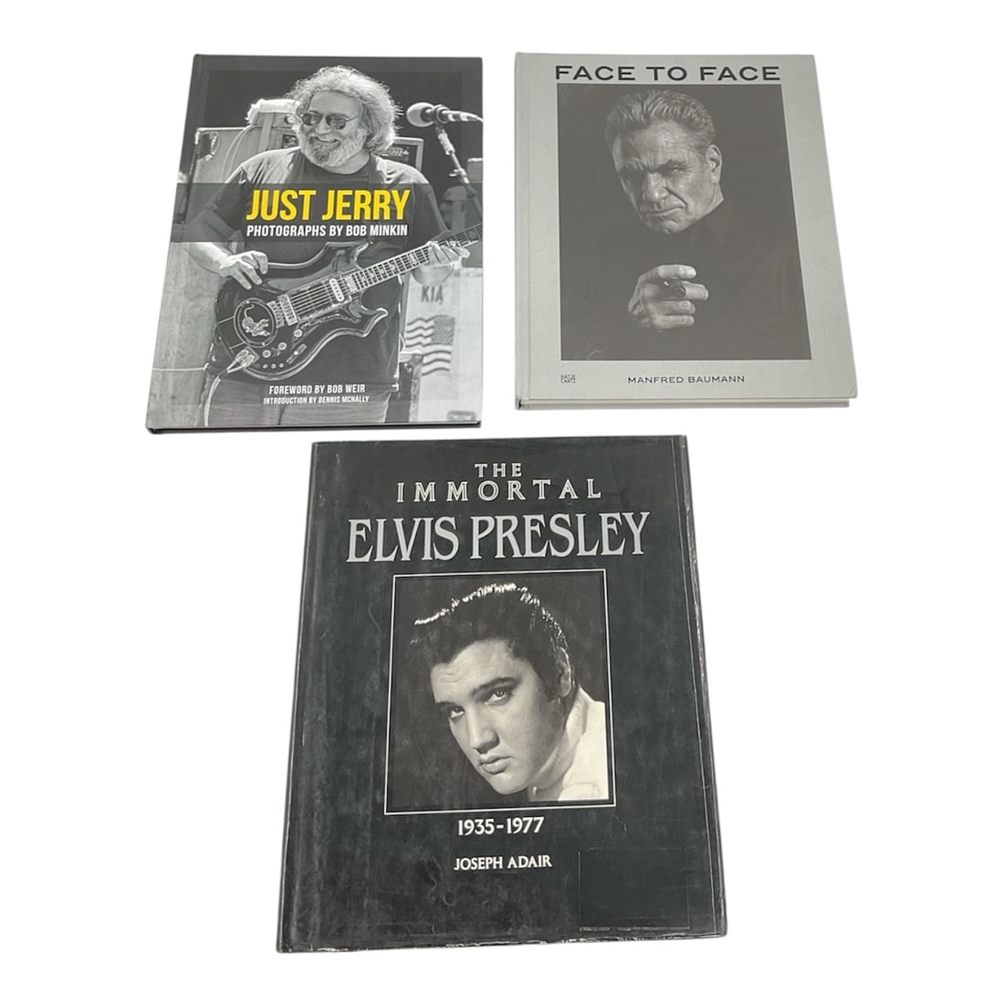 Collection of 3 Music and Entertainment Books Including Jerry Garcia and Elvis Presley (1 of 3)