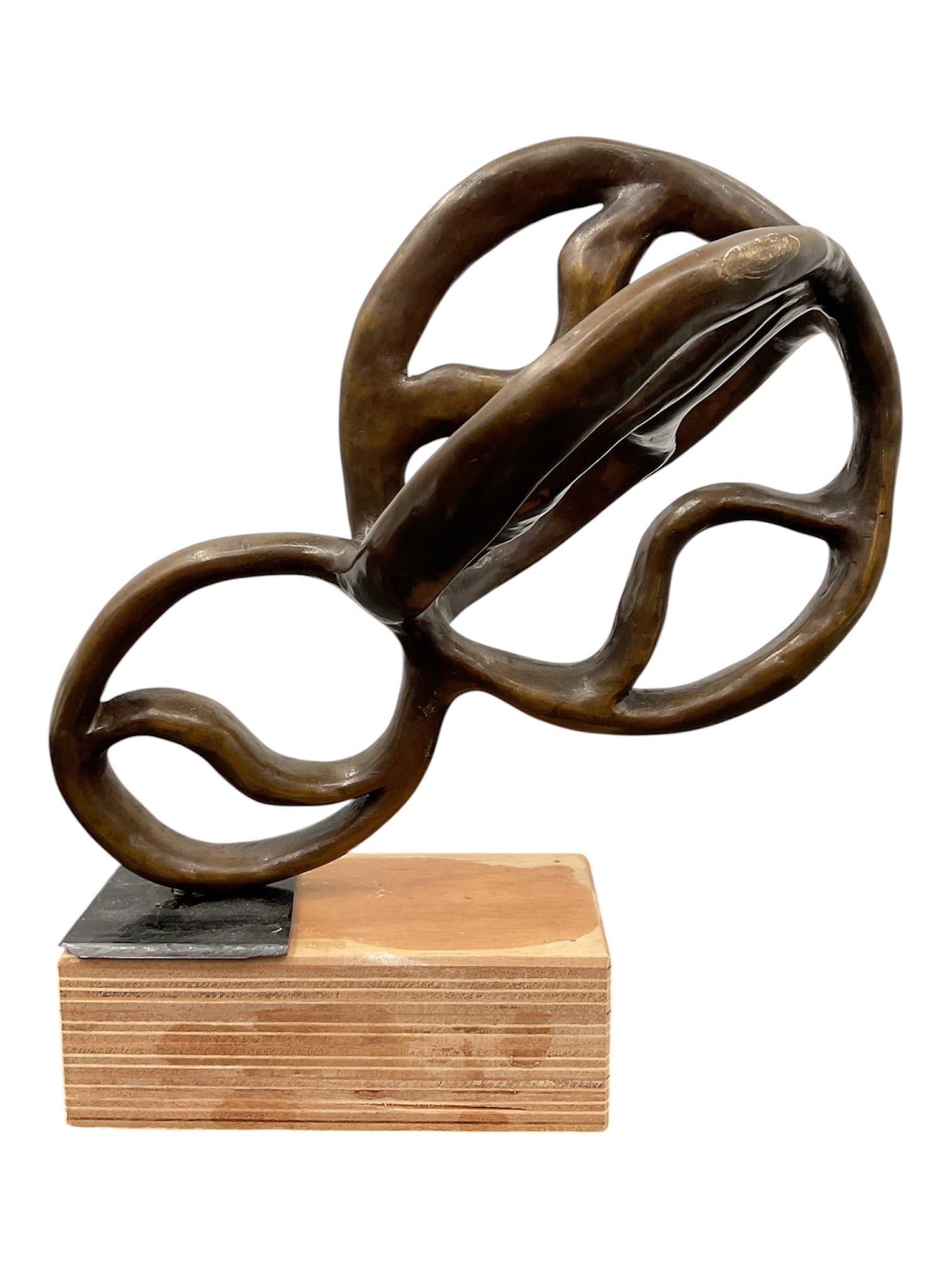 Abstract Bronze Sculpture by B. Chaikin (1 of 5)