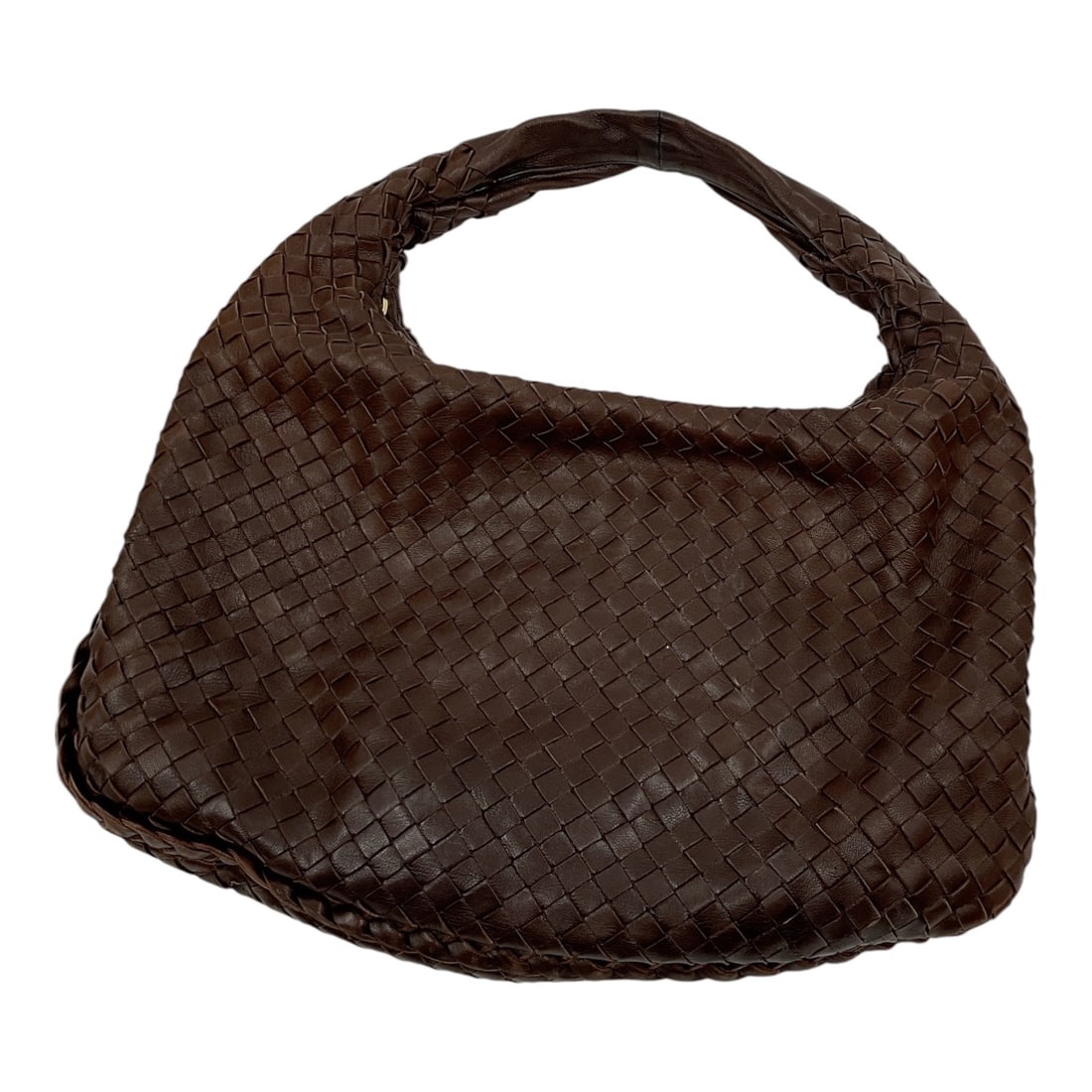 Bottega Veneta Intrecciato Leather Veneta Hobo Bag: This classic Bottega Veneta Veneta hobo bag features the brand's iconic Intrecciato hand-woven leather technique in a rich chocolate brown. A staple of Italia