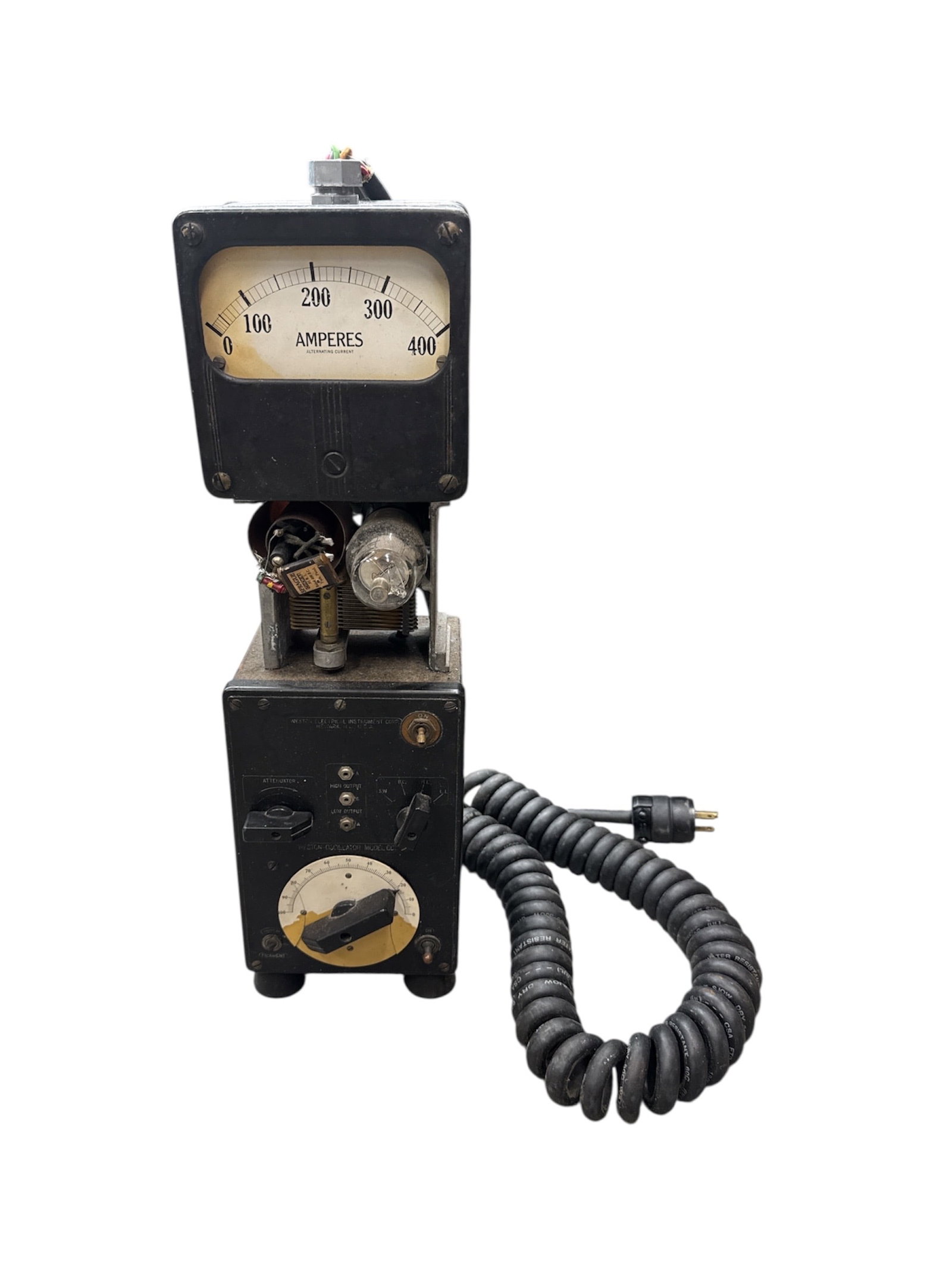 Vintage Industrial Ampere Meter Electrical Testing Unit (1 of 2)