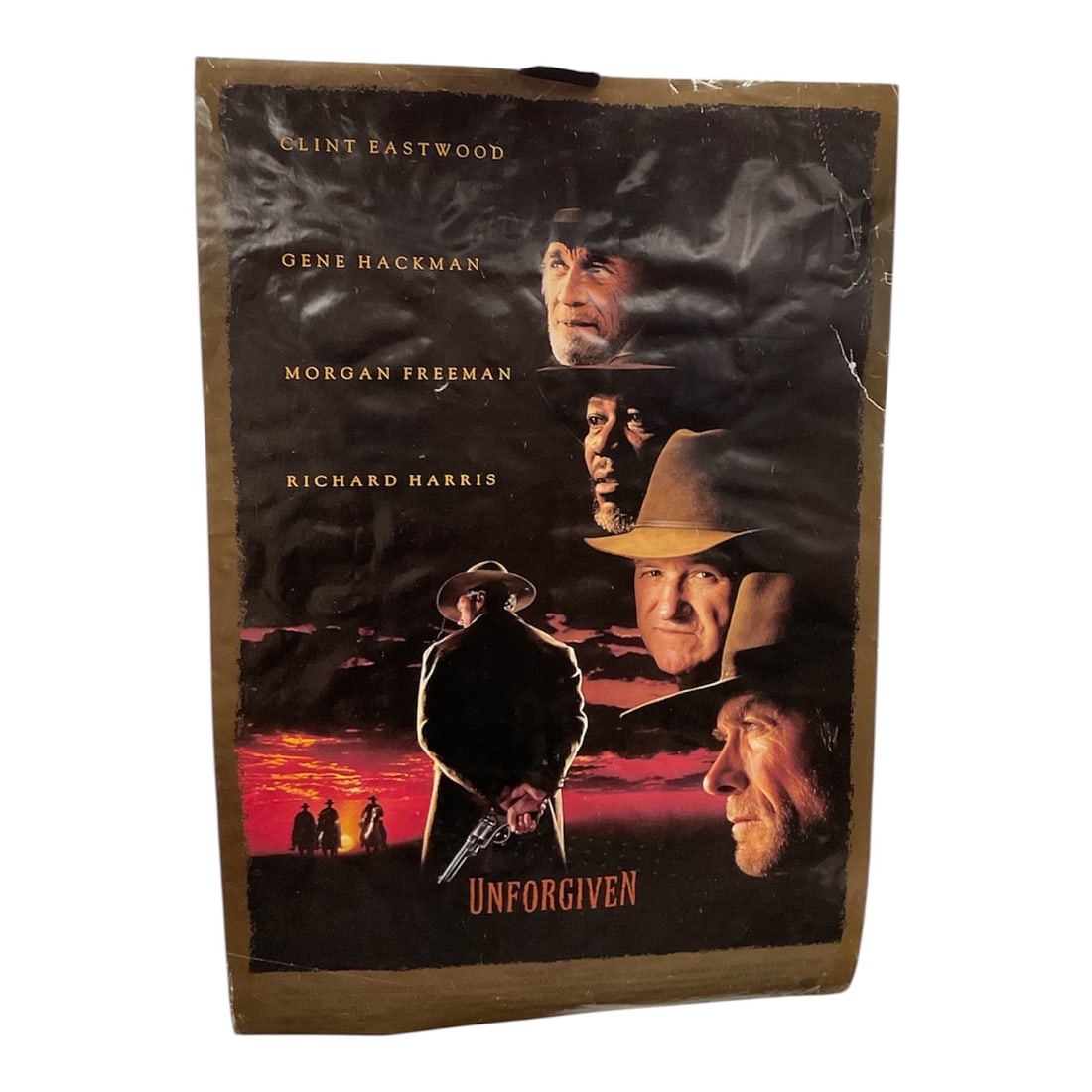 Double Sided Original movie poster - 1992 Western film "Unforgiven," -Clint Eastwood.: Original movie poster for the 1992 critically acclaimed Western film "Unforgiven," directed by and starring Clint Eastwood. Item Overview Film: Unforgiven (1992)
