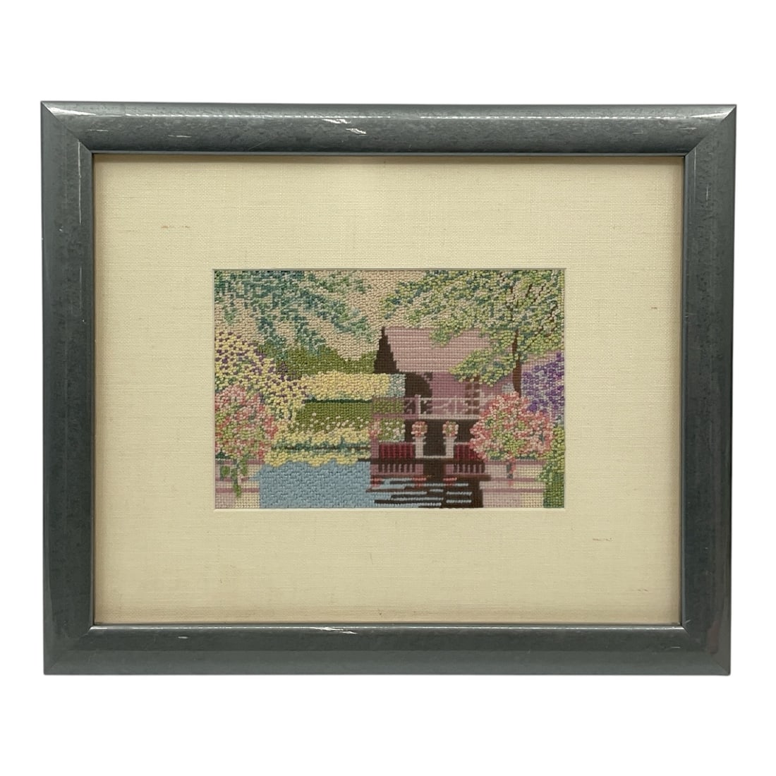 Framed Vintage Landscape Needlework Picture (1 of 3)