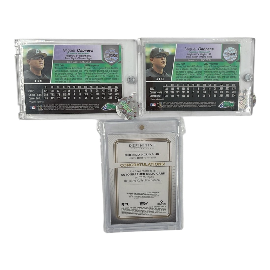 High-Value Modern Baseball Card Collection (3 Items) - 2