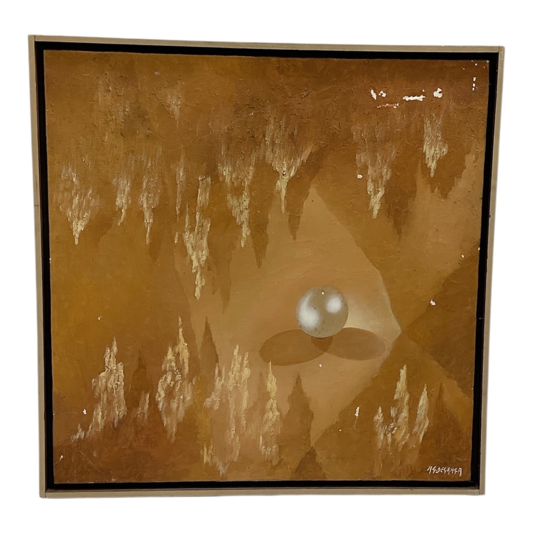 "Golden Pearl" by Romero de Graça (Brazilian, 20th/21st Century) Mixed Media on Paper (1 of 7)
