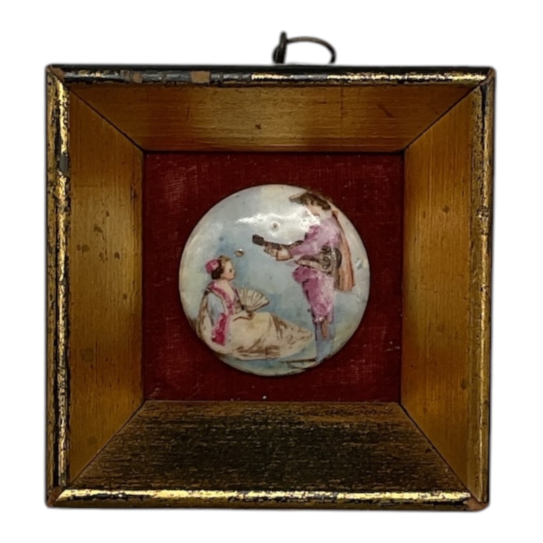Framed Porcelain Miniature Plaque (1 of 2)