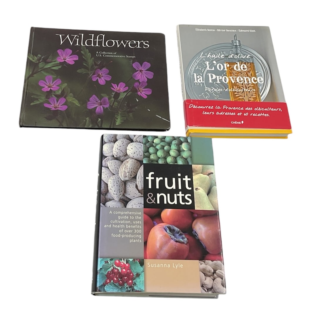 Collection of 3 Botanical and Culinary Books Including Wildflowers and Fruit & Nuts (1 of 3)