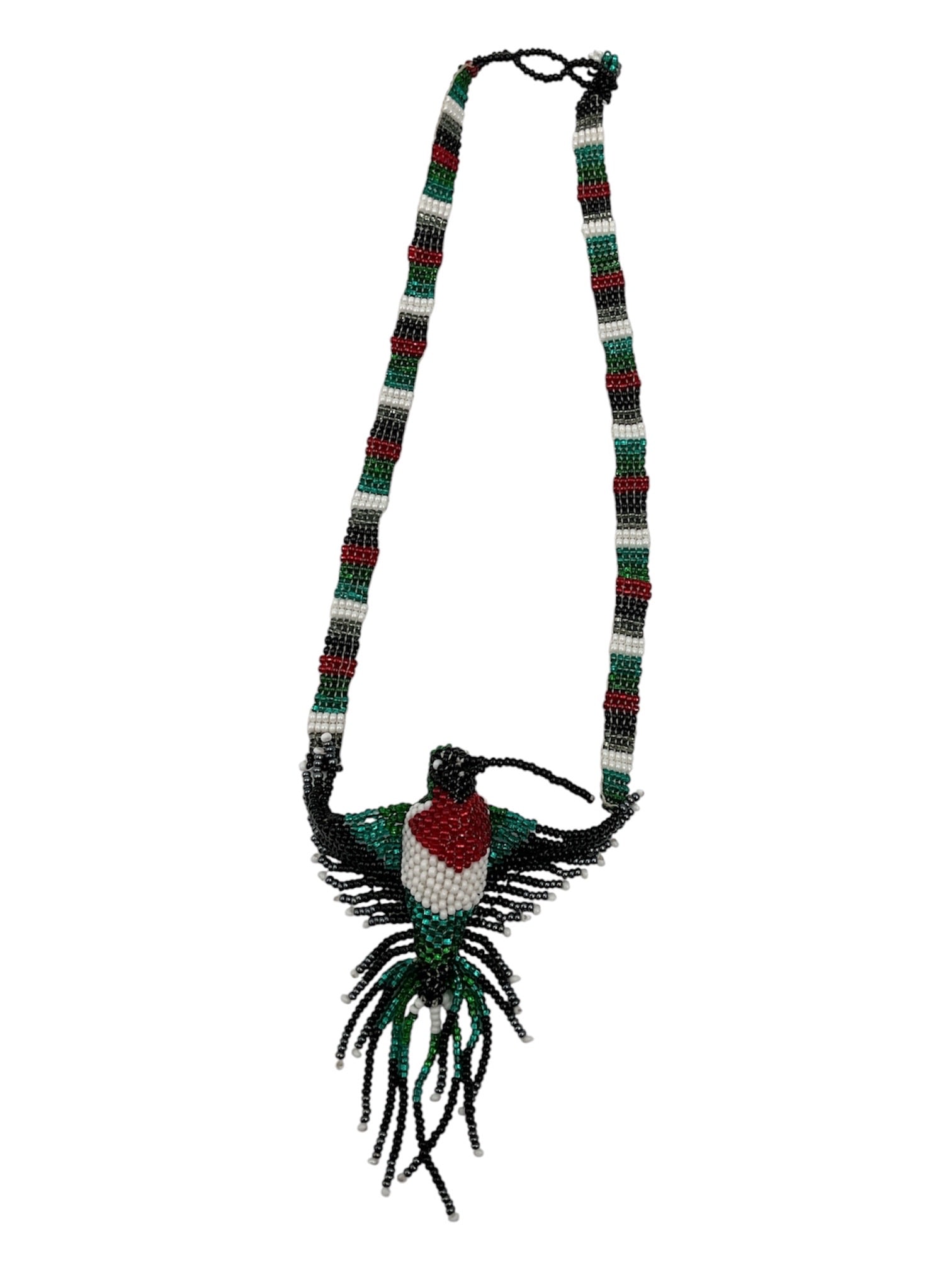 Handcrafted Beaded Bird Motif Necklace (1 of 2)