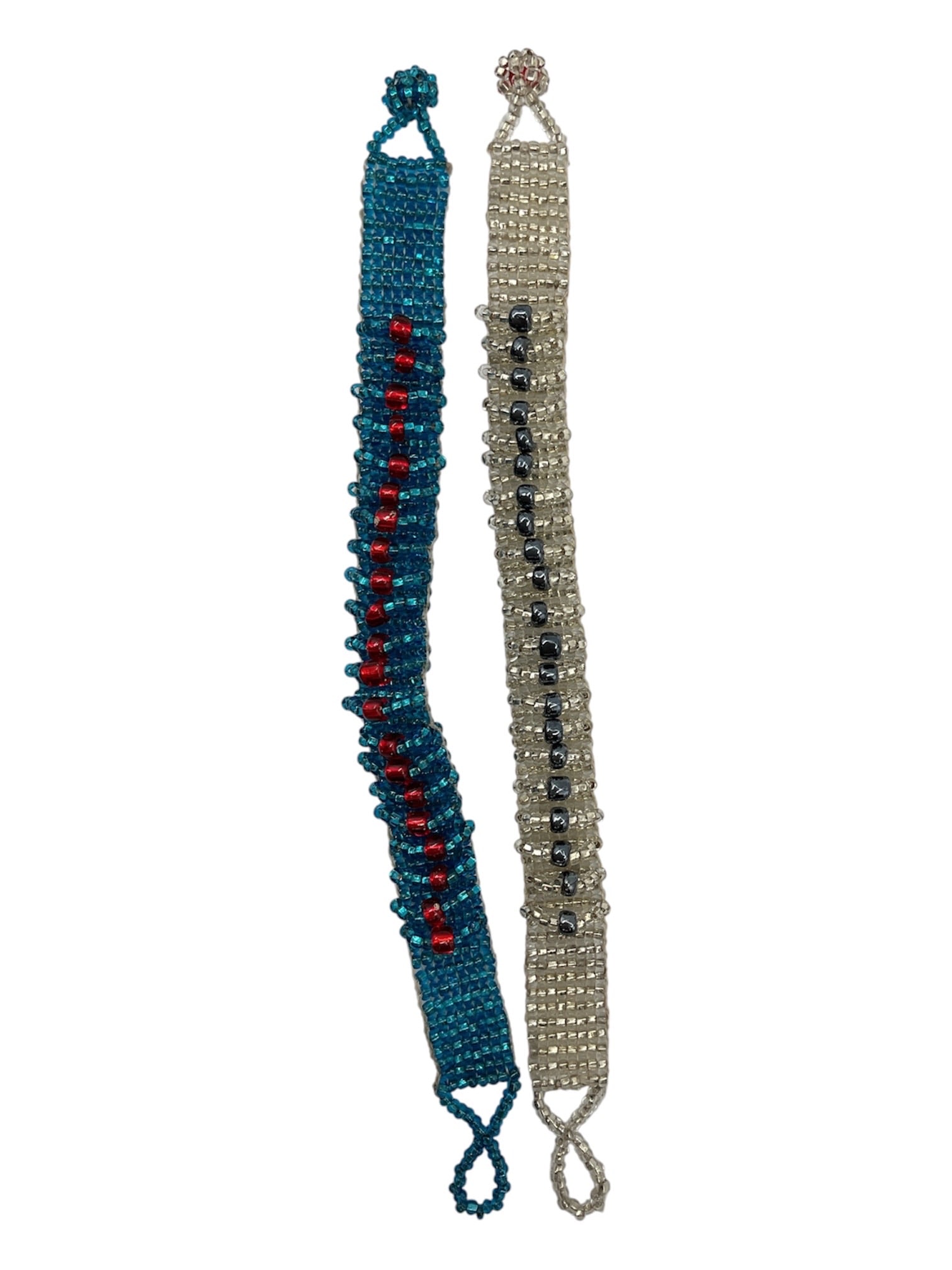 Pair of Handcrafted Beaded Cuff Bracelets (1 of 2)