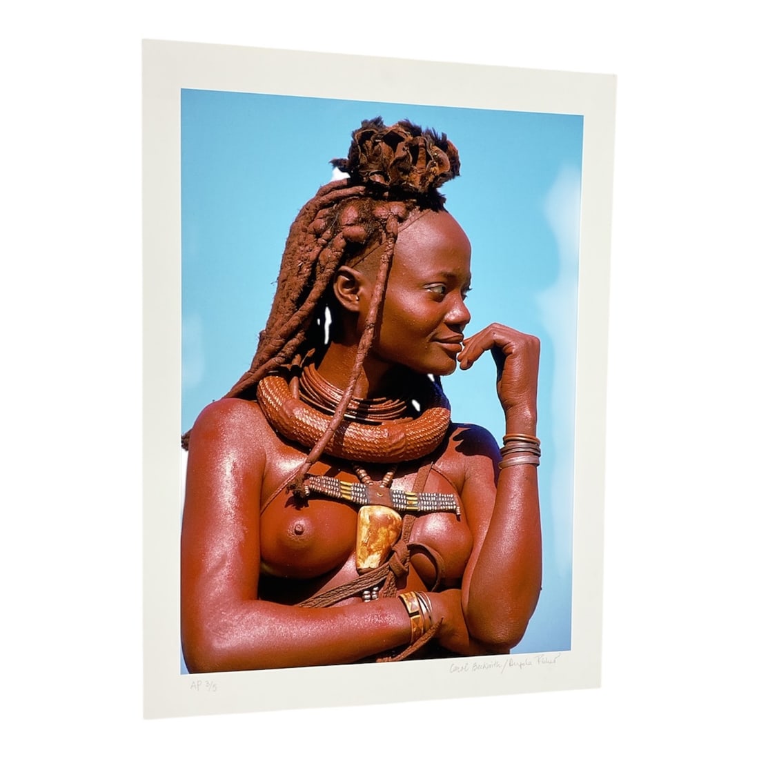 "Himba Woman in Ochre, Namibia" by Angela Fisher (Australia, B.1947) and Carol Beckwith (USA, (1 of 5)