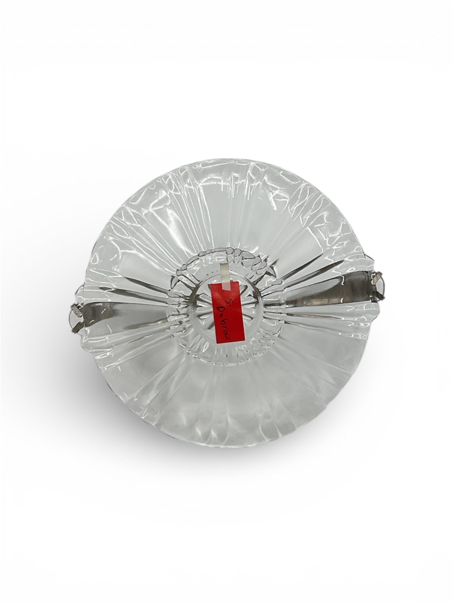 Handled Pressed Glass Serving Dish with Handle - 3