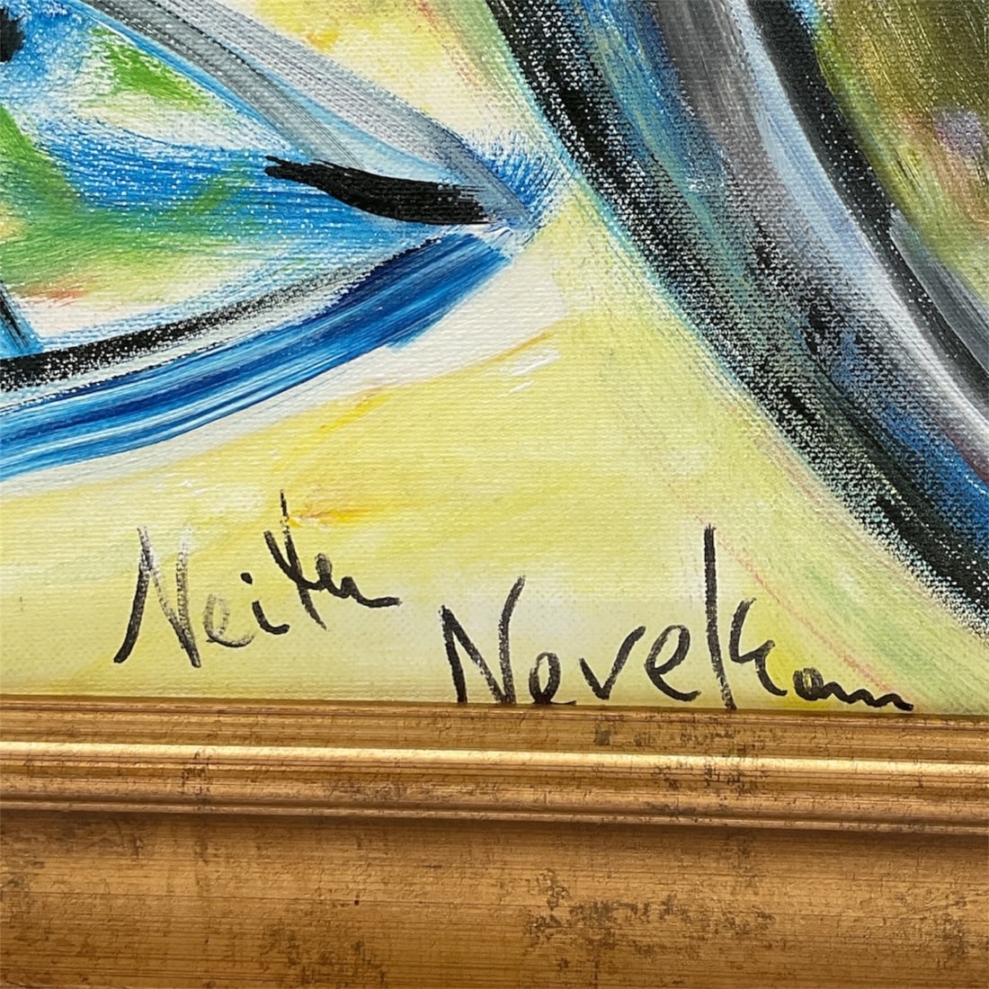 Abstract Expressionist Painting, Signed - 2