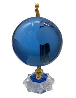 Blue Globe Paperweight - 2