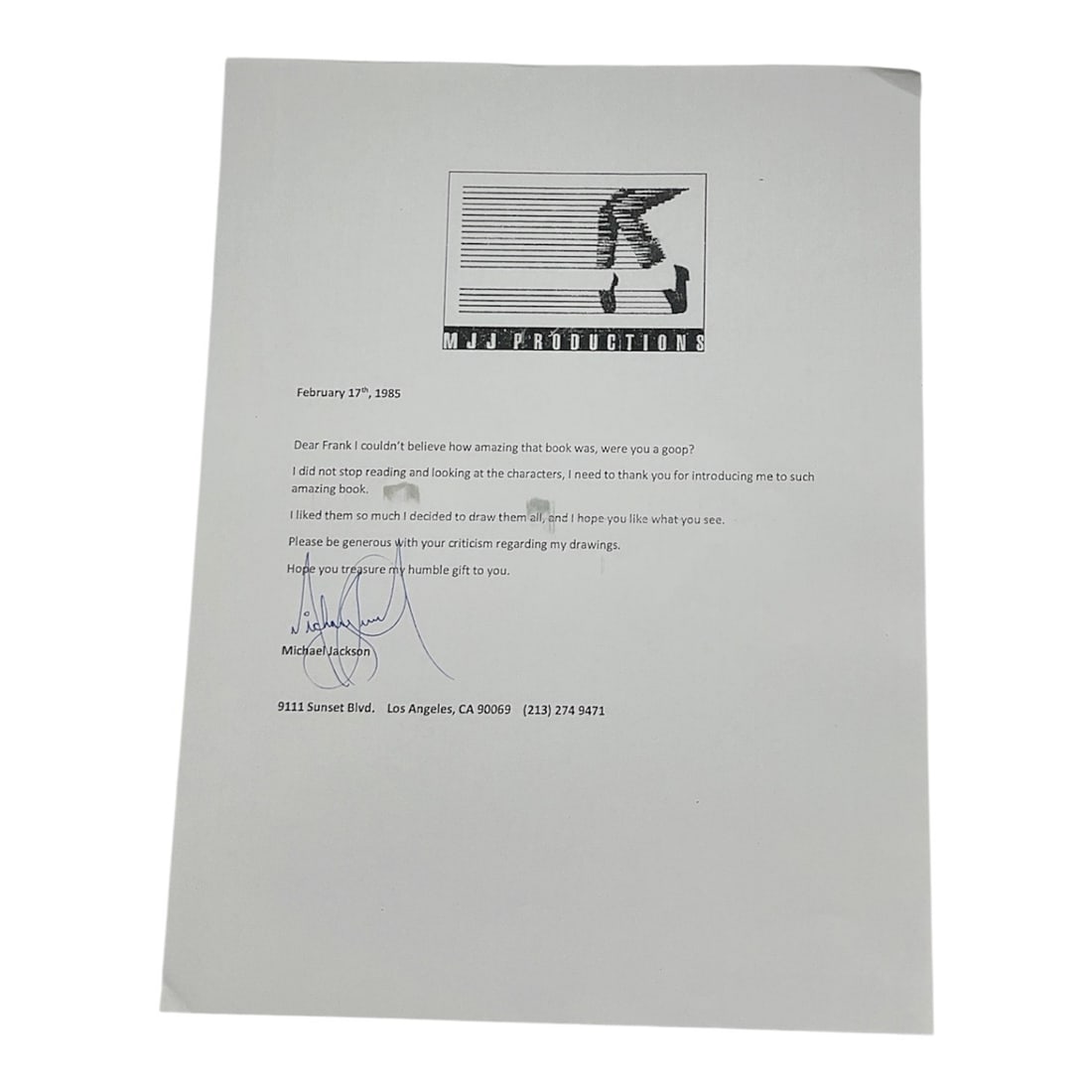 Original "Goop" Drawing by Michael Jackson - 3