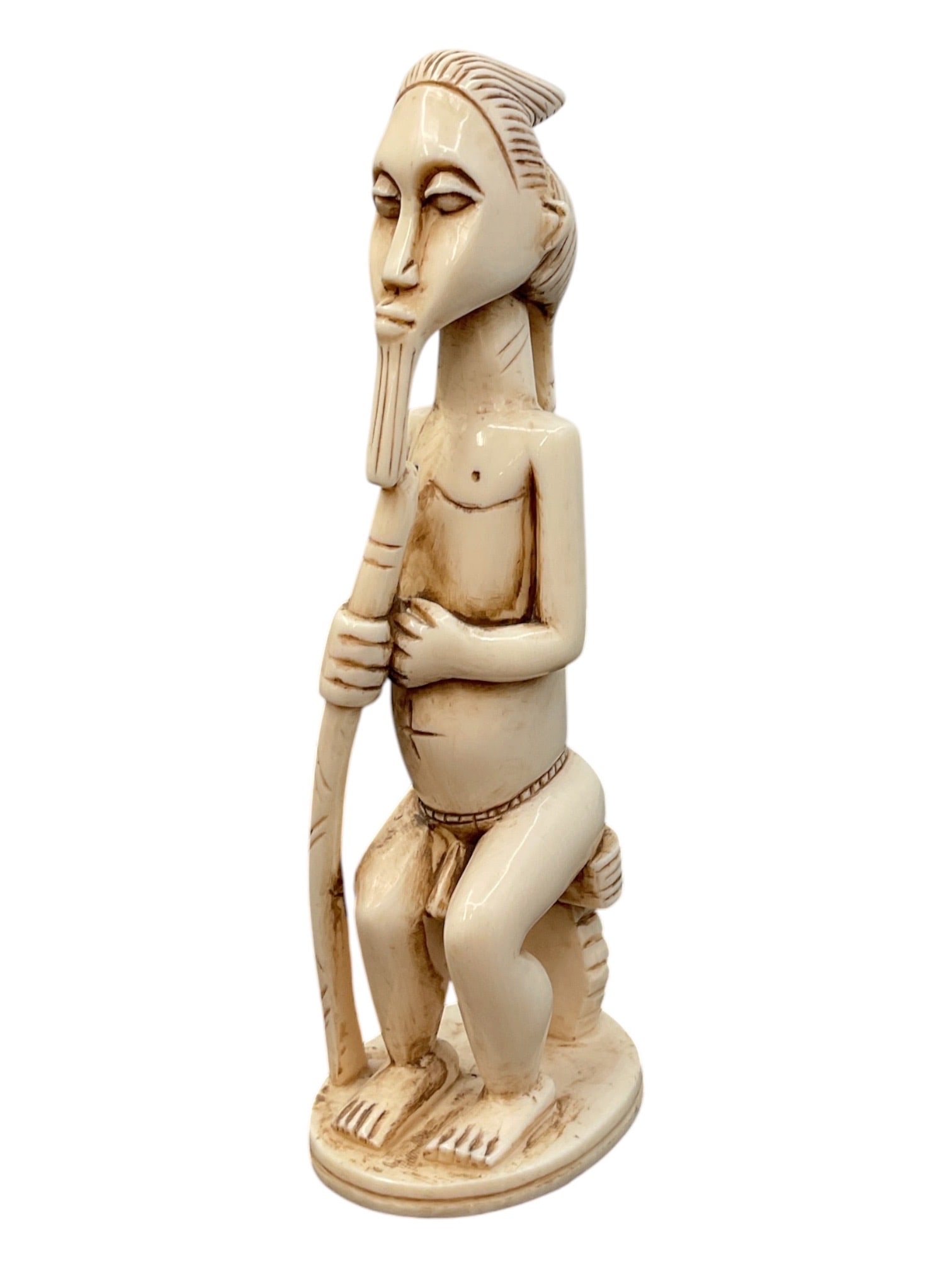 Oriental Bone Carving Figural Sculpture (1 of 3)