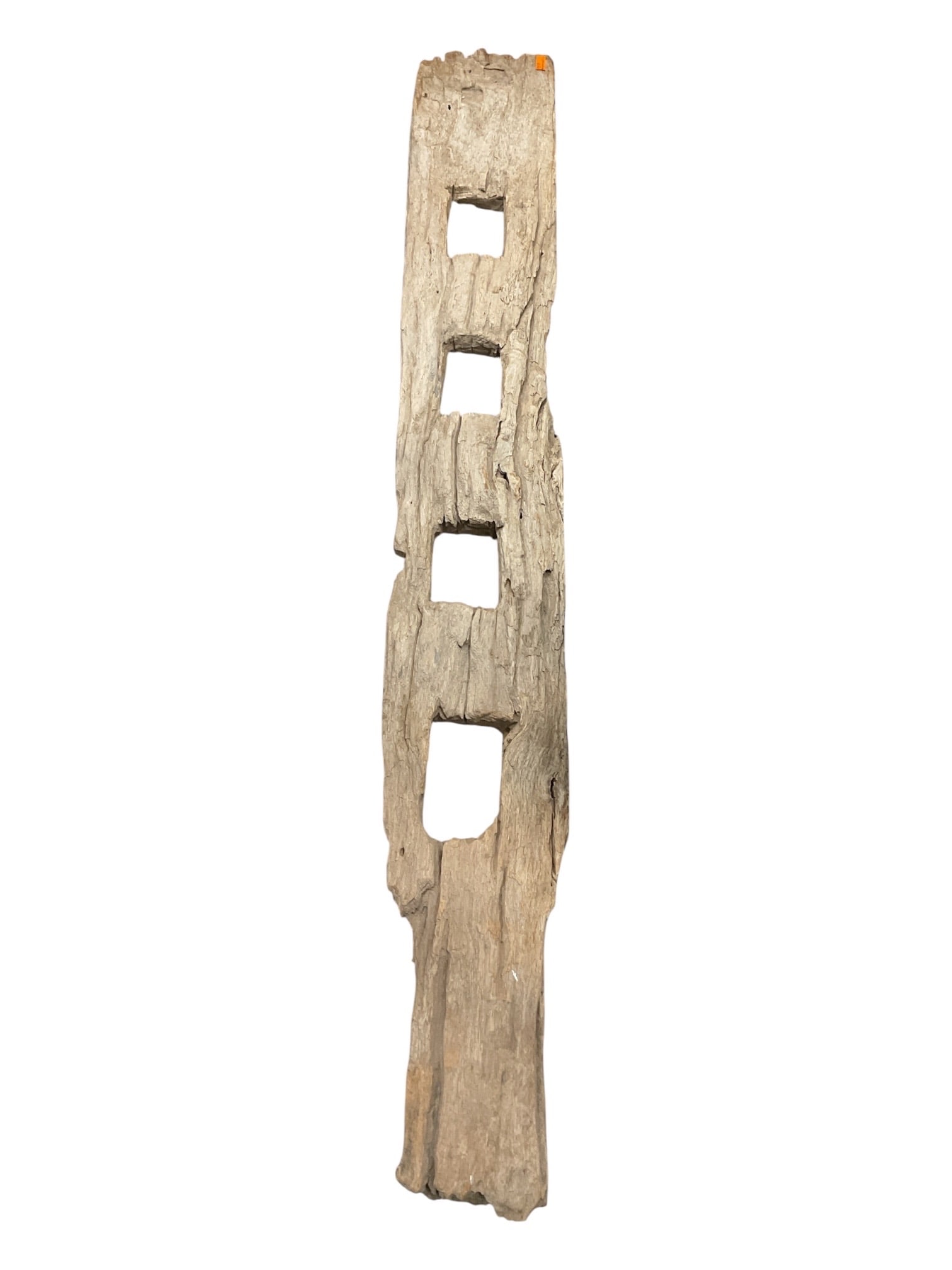 Antique Naga or Asian Tribal Hand-Carved Wooden Fence Door (1 of 2)